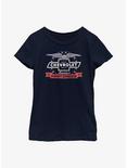 General Motors Chevrolet America's First Choice Youth Girls T-Shirt, NAVY, hi-res
