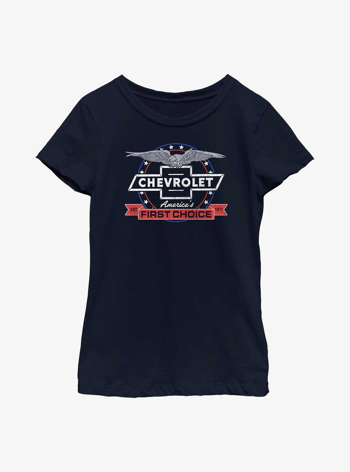 General Motors Chevrolet America's First Choice Youth Girls T-Shirt, , hi-res