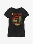 General Motors Smart Santas Shop Chevy Youth Girls T-Shirt, BLACK, hi-res