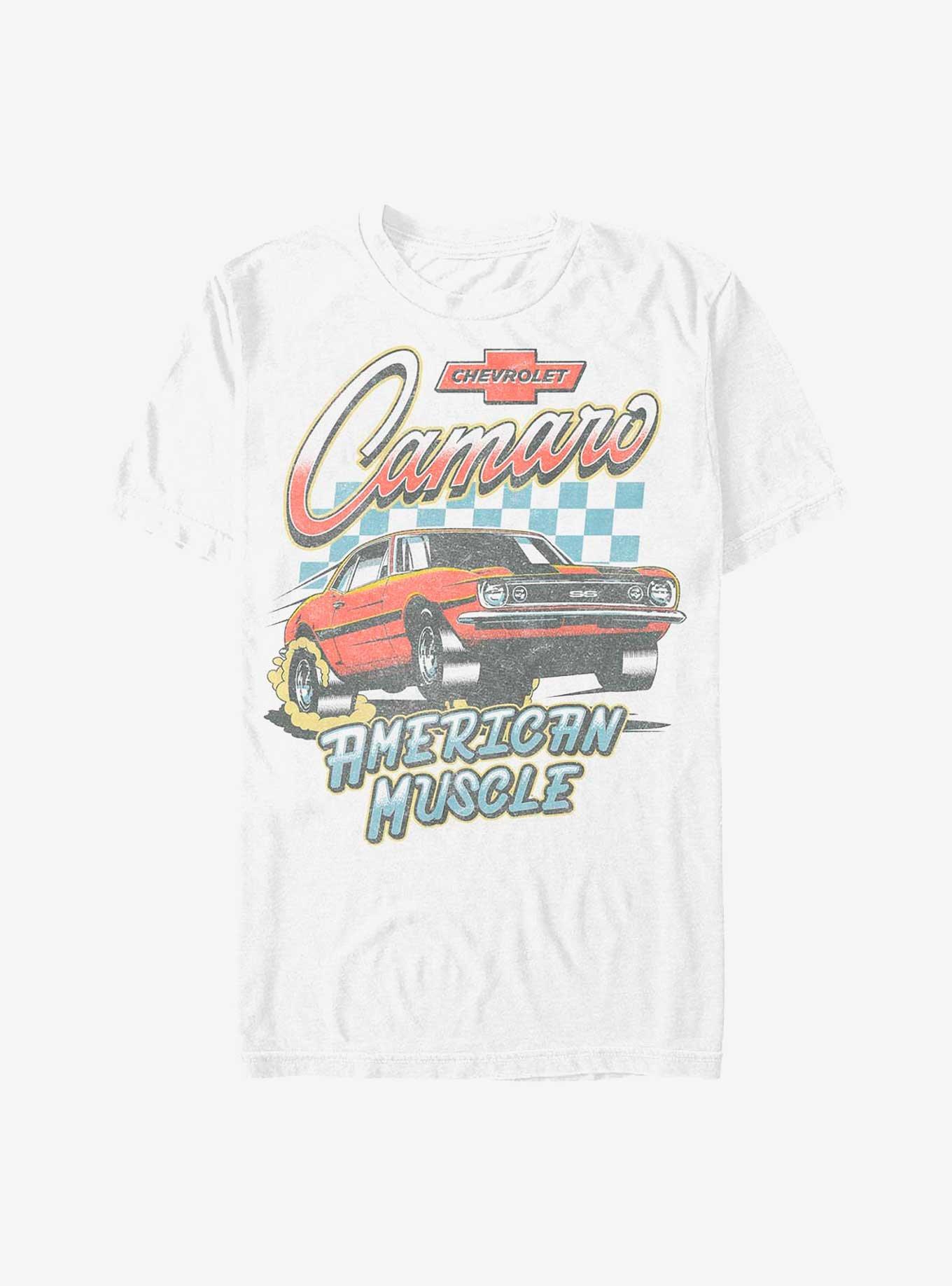 General Motors Camaro American Muscle T-Shirt, WHITE, hi-res
