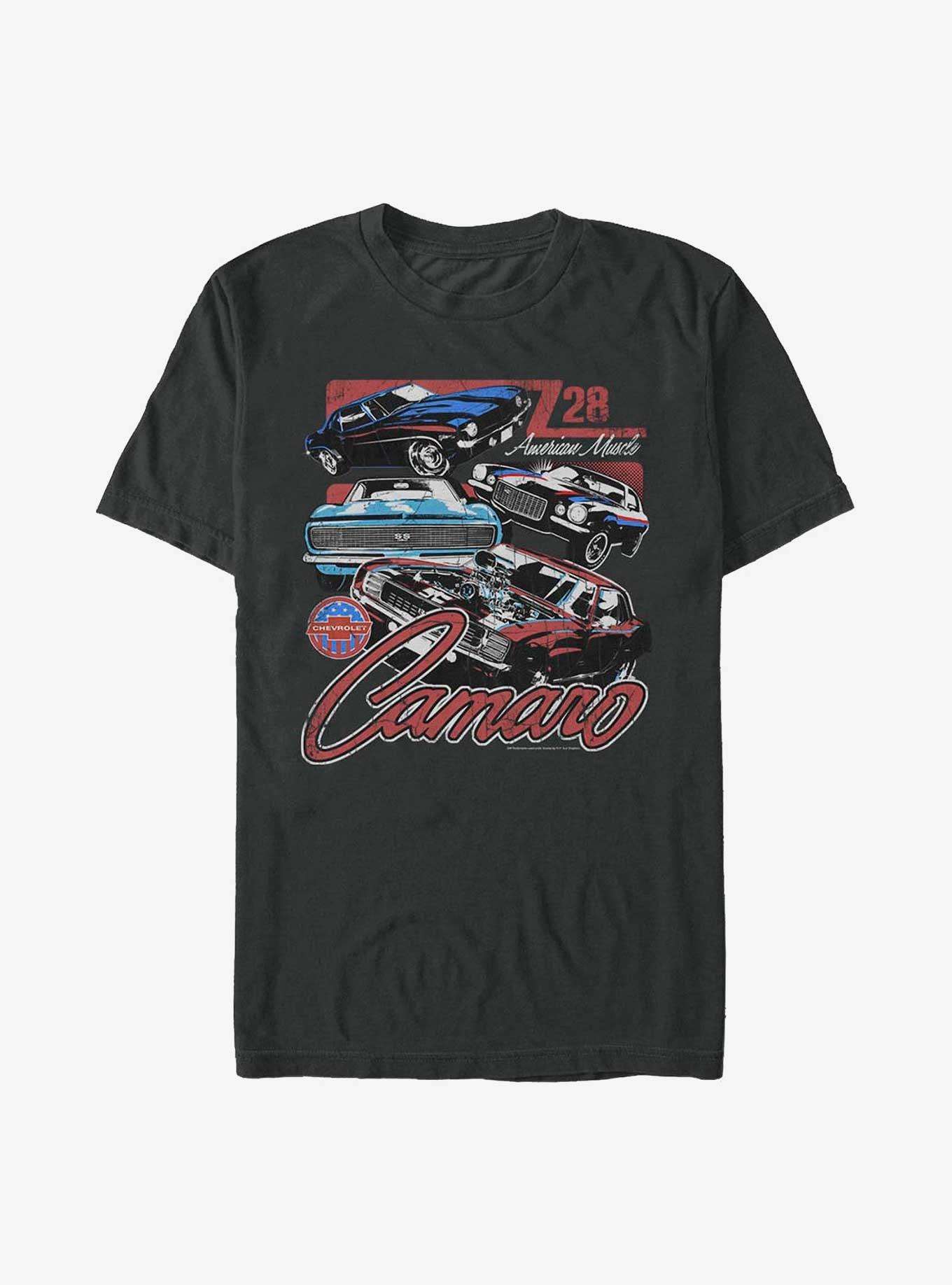 General Motors American Made Chevrolet Camaro T-Shirt, BLACK, hi-res