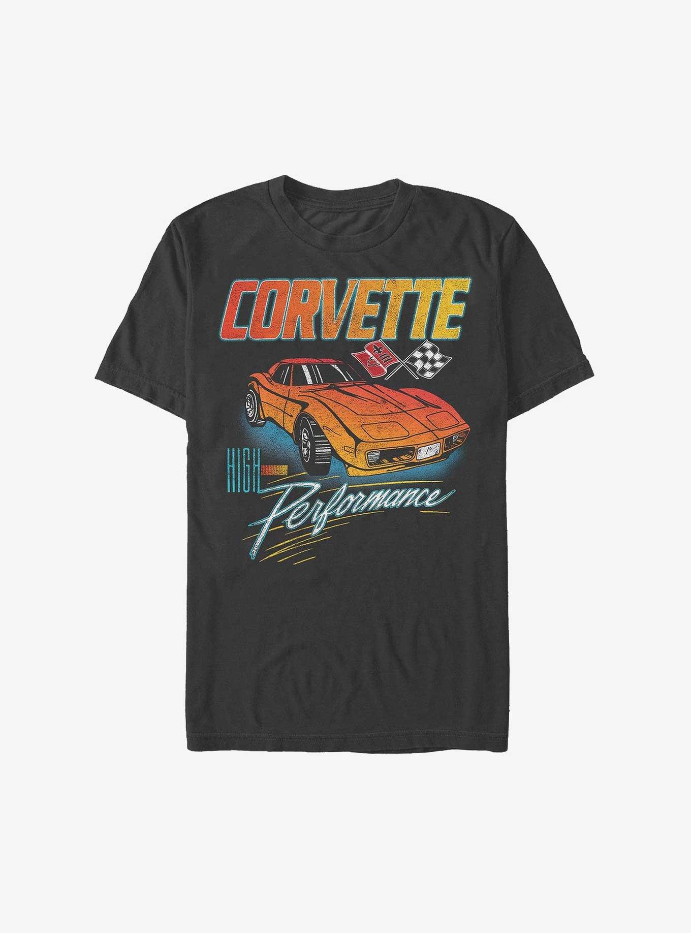 General Motors Corvette High Performance T-Shirt, BLACK, hi-res