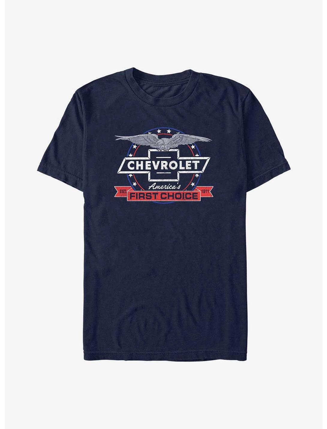 General Motors Chevrolet America's First Choice T-Shirt, NAVY, hi-res