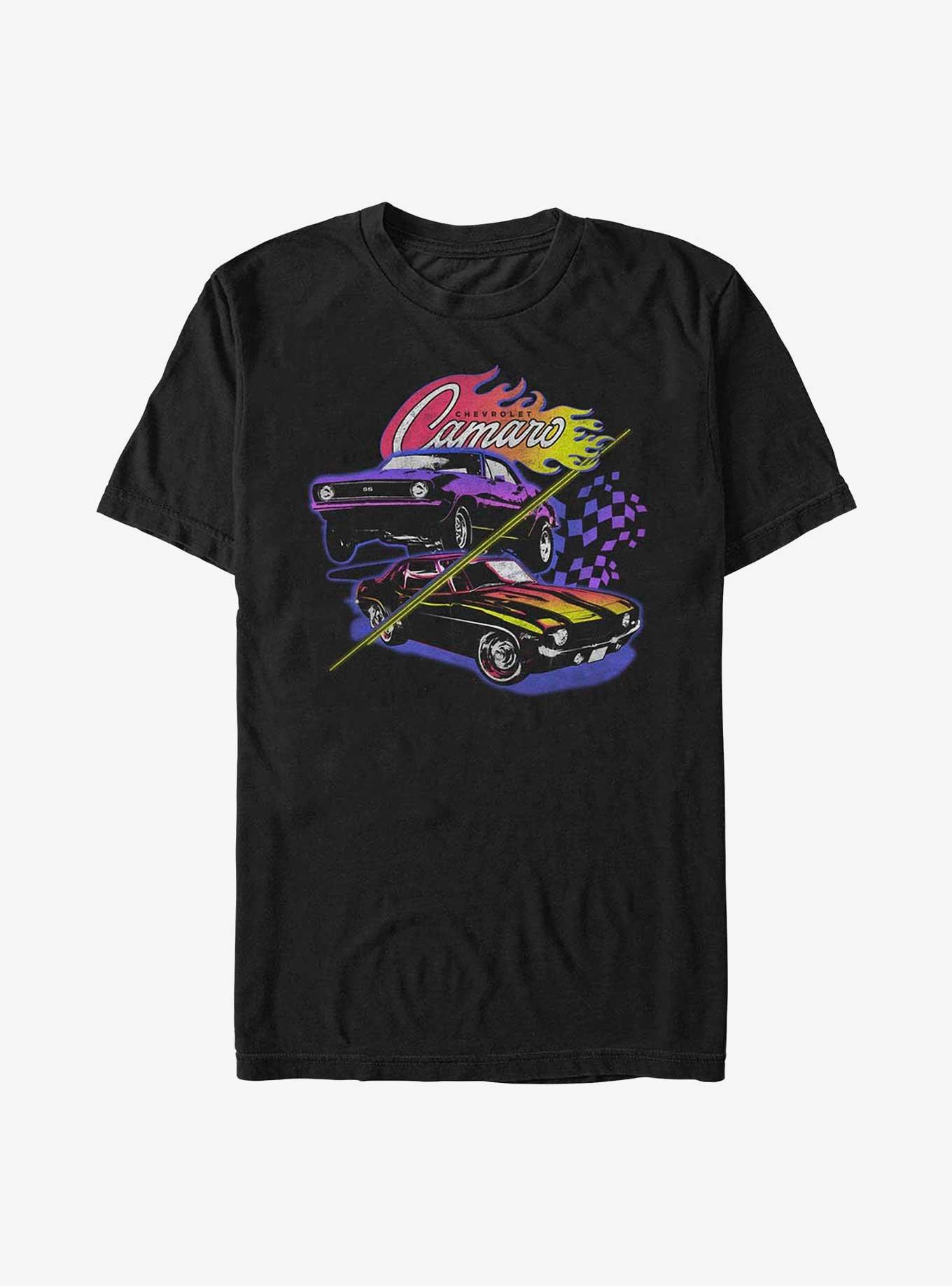 General Motors Split Camaros T-Shirt, BLACK, hi-res