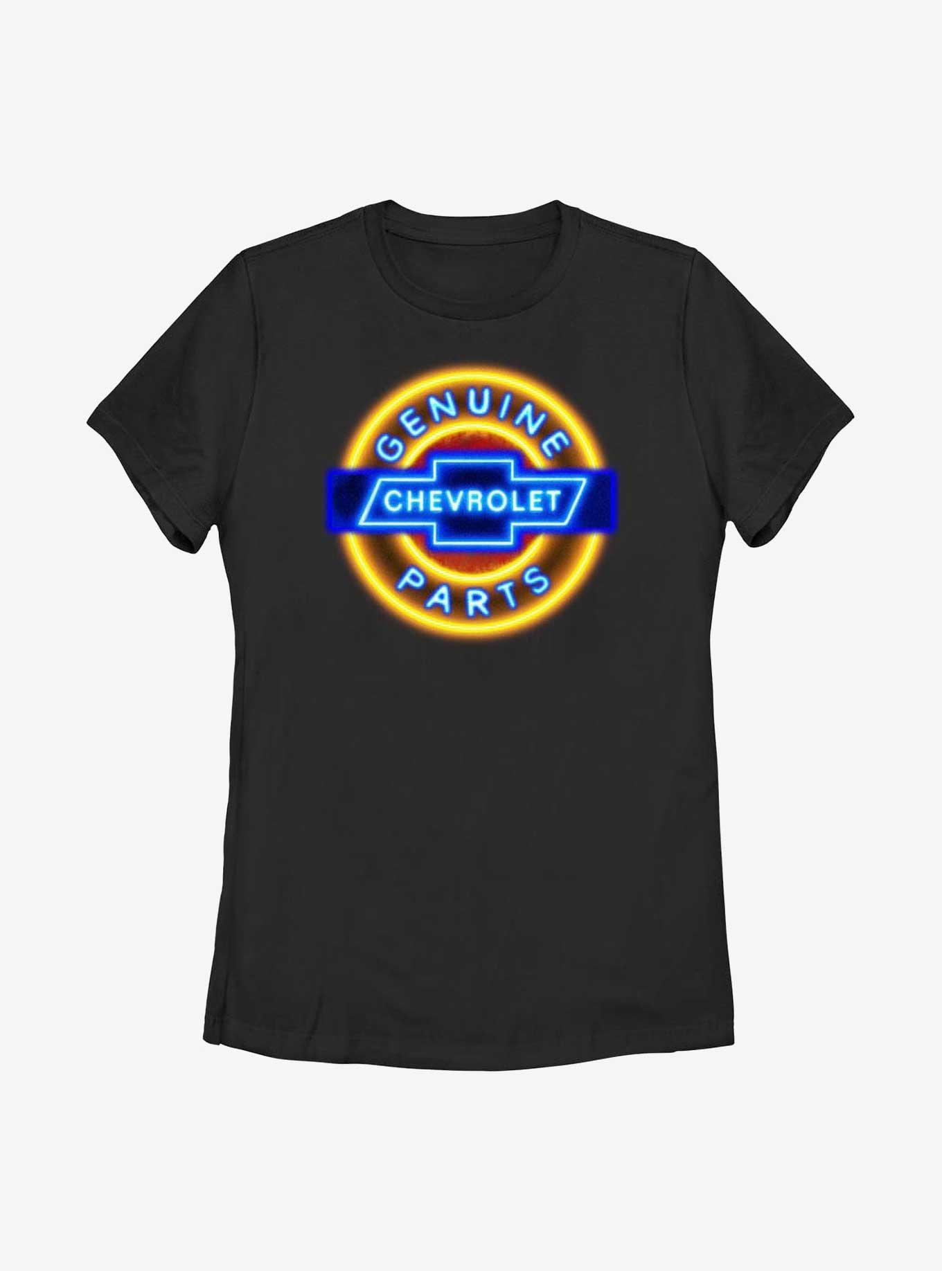 General Motors Chevrolet Neon Sign Womens T-Shirt, , hi-res