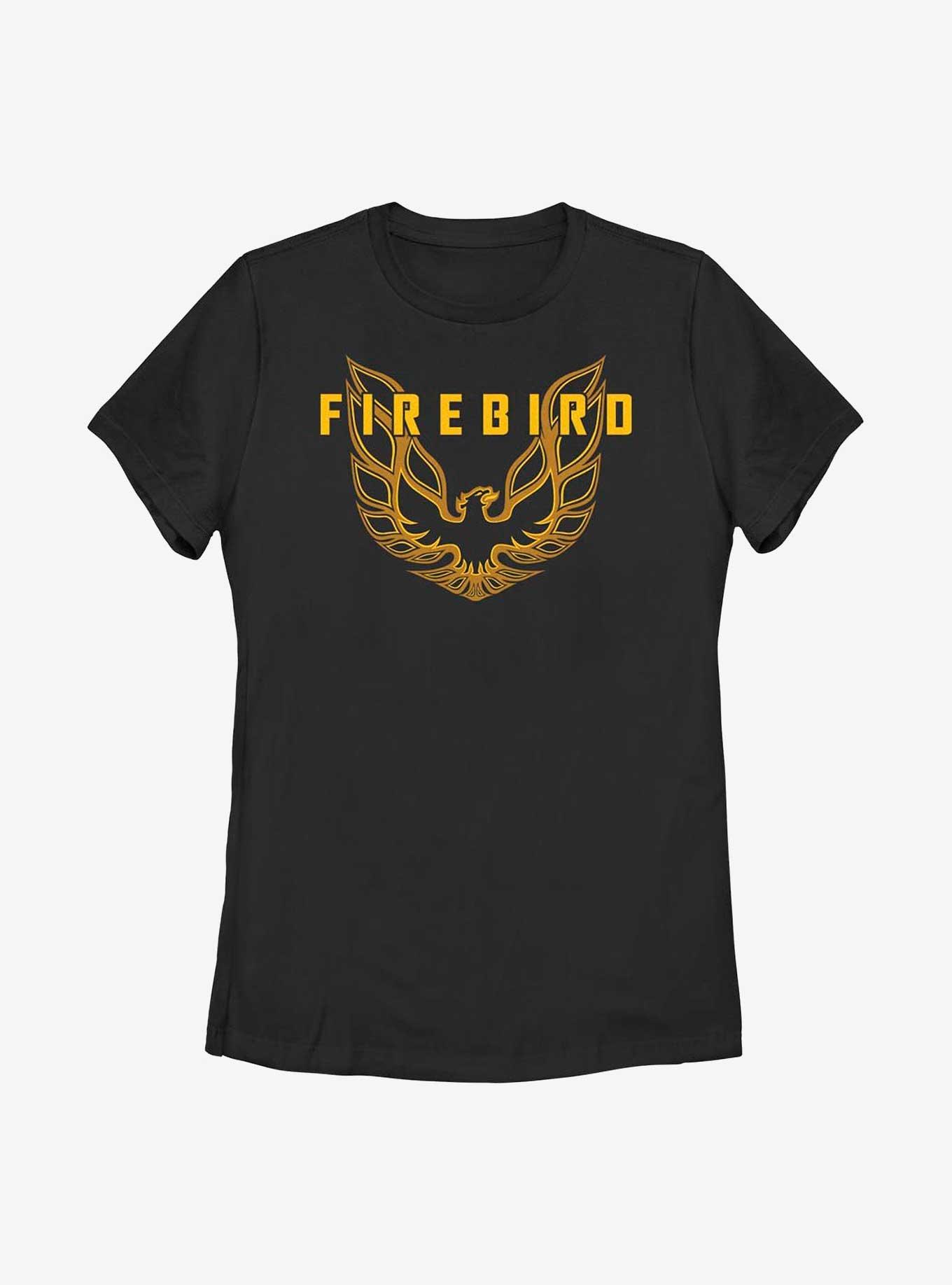 General Motors Firebird Icon Womens T-Shirt, BLACK, hi-res