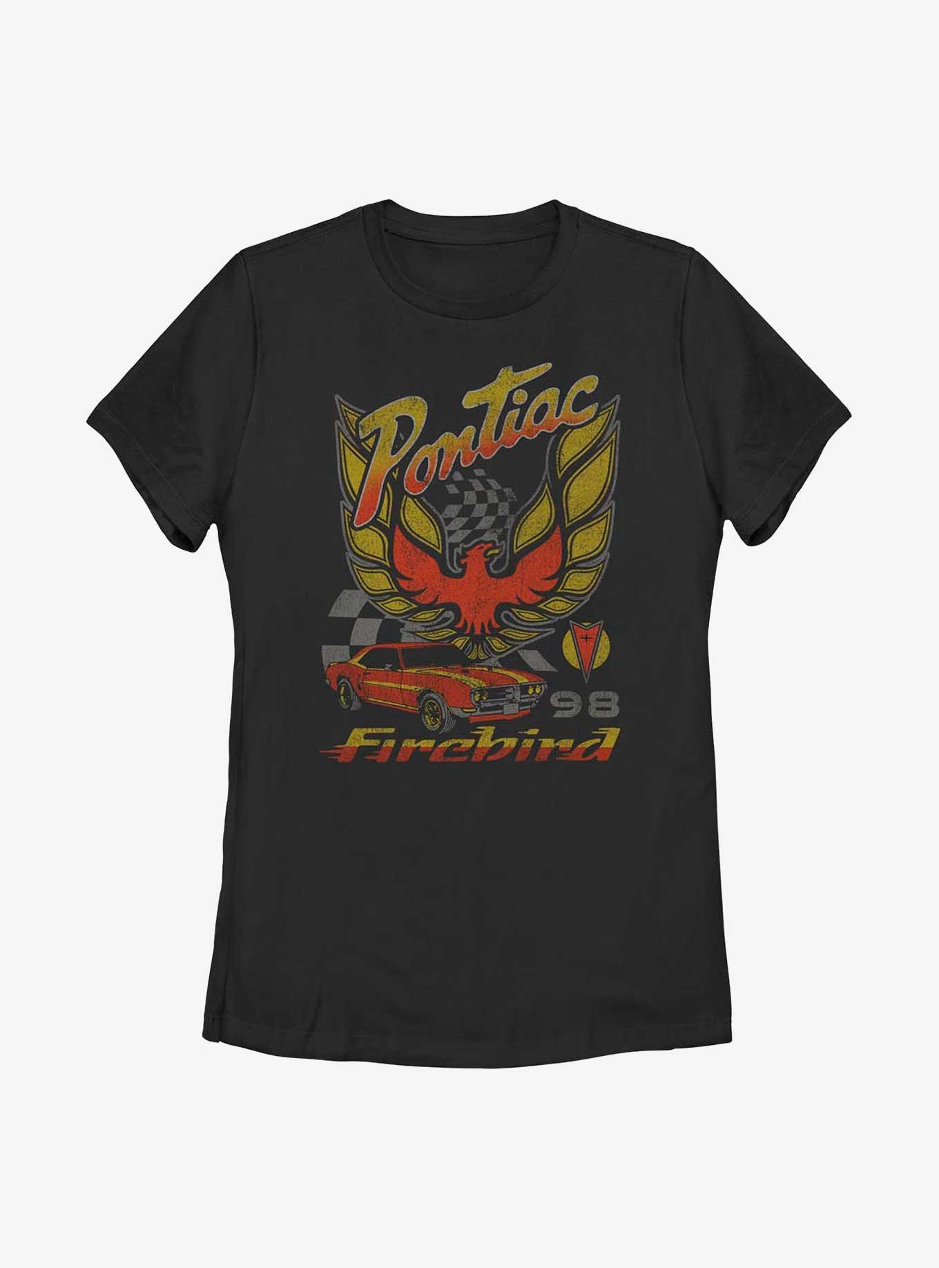 General Motors Pontiac Firebird Womens T-Shirt, BLACK, hi-res