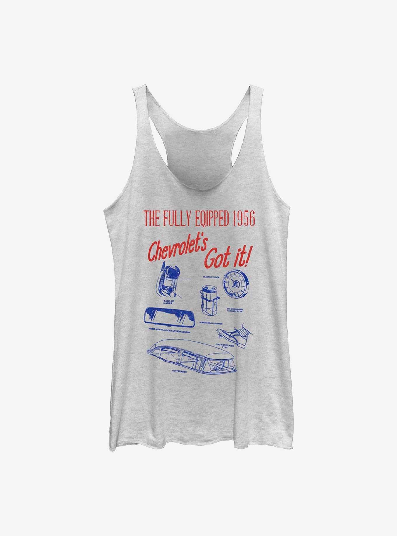 General Motors Chevrolet Fully Equipped Womens Tank Top, , hi-res