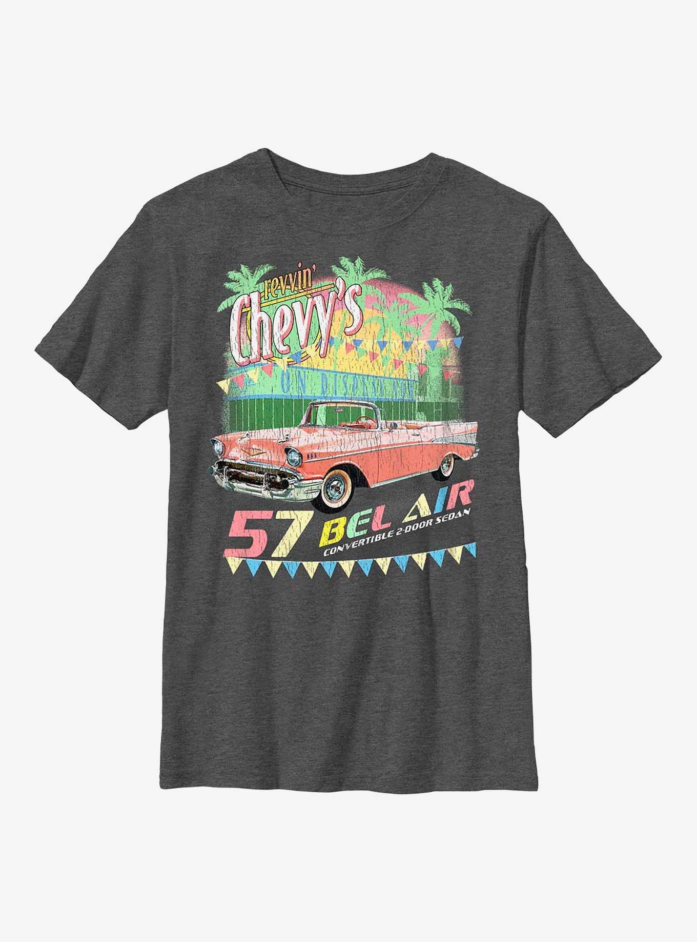 General Motors Revvin' Chevy's Bel Air Youth T-Shirt, CHAR HTR, hi-res