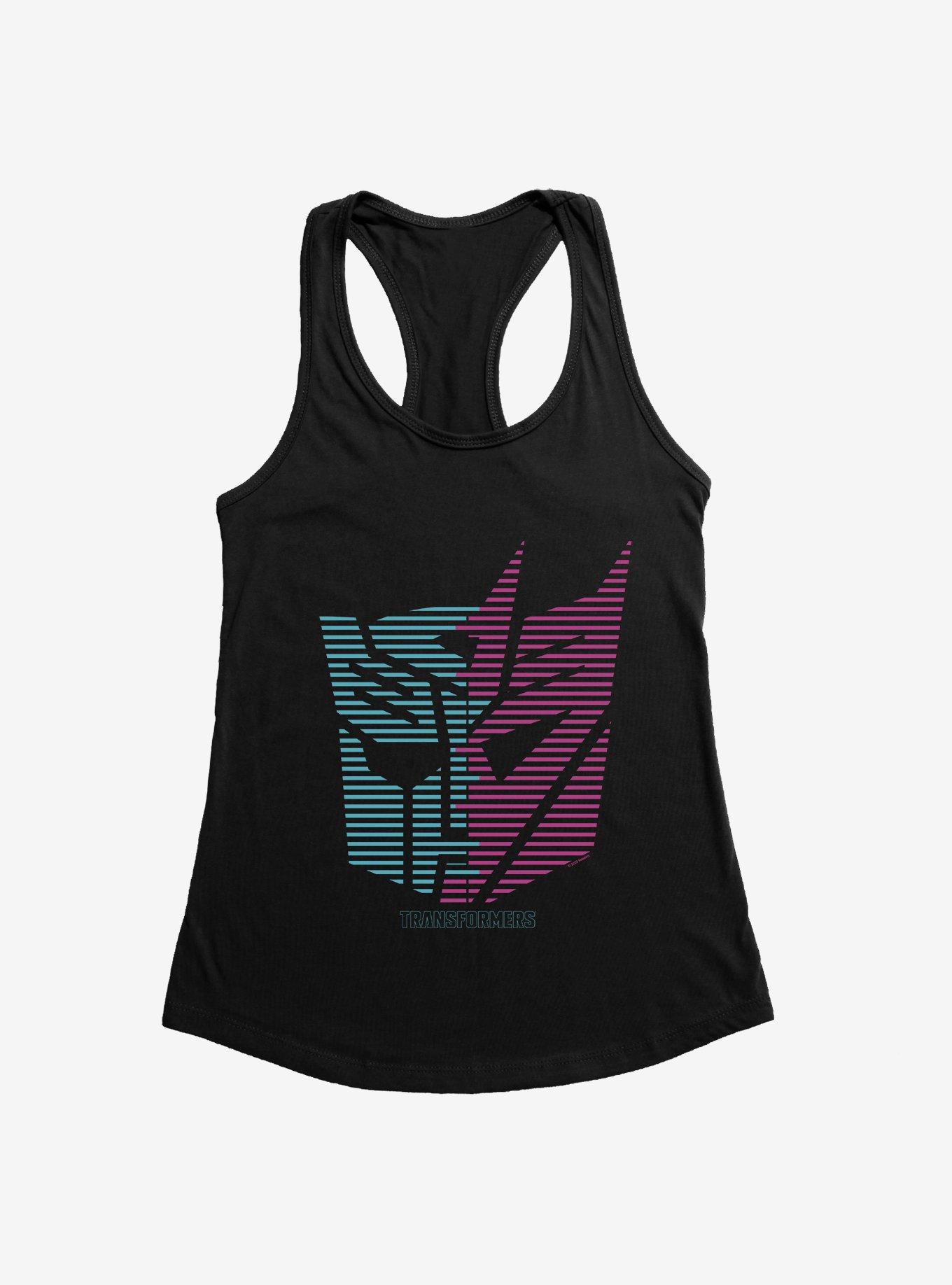Transformers Autobot Decepticon Split Icon Womens T-Shirt, , hi-res