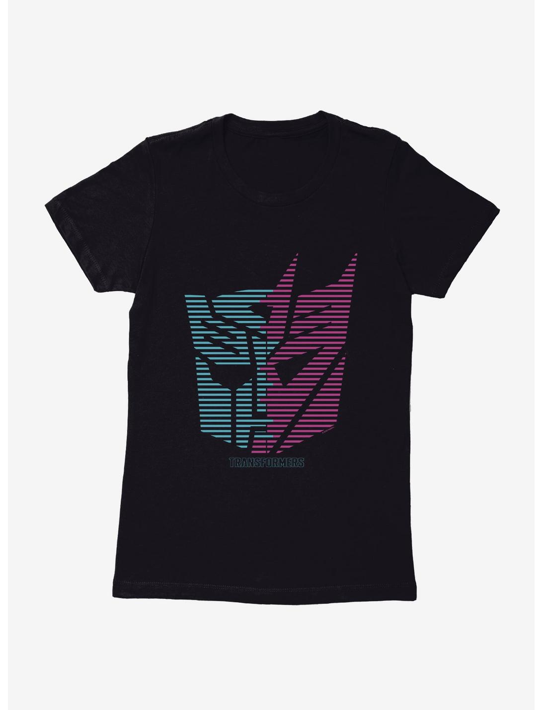 Transformers Autobot Decepticon Split Icon Womens T-Shirt, , hi-res