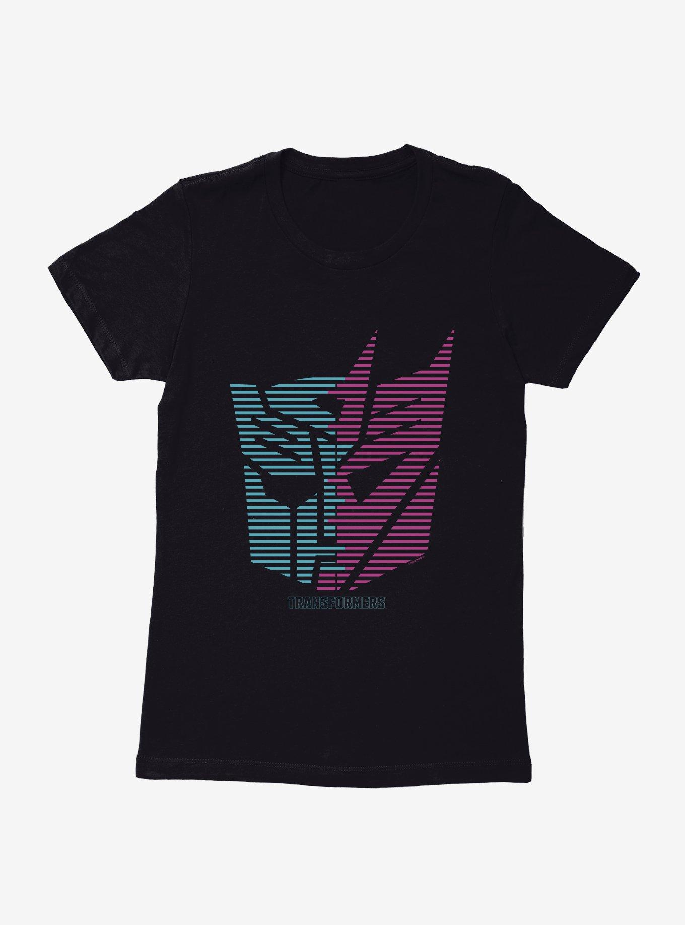Transformers Autobot Decepticon Split Icon Womens T-Shirt, , hi-res