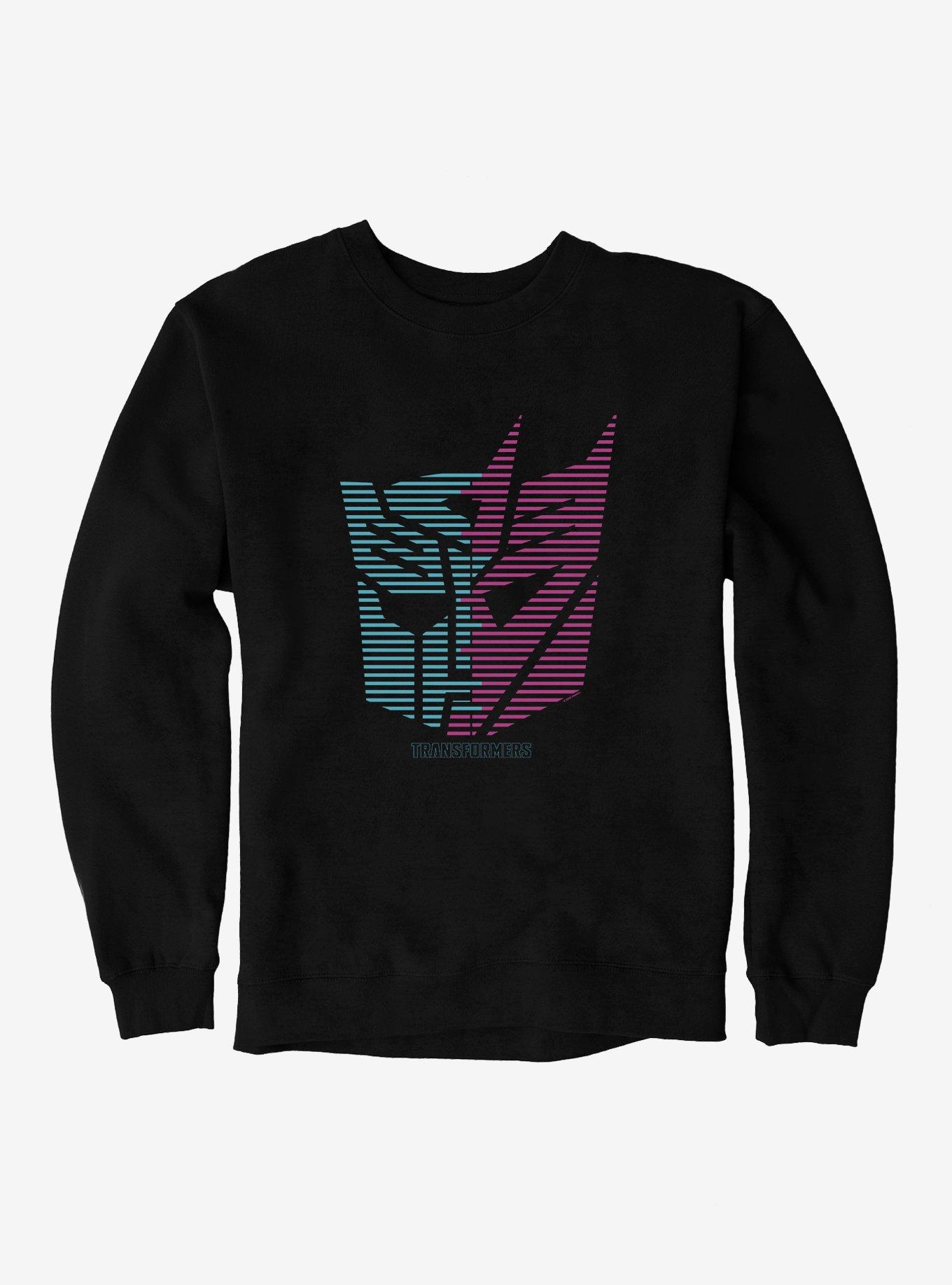 Transformers Autobot Decepticon Split Icon Sweatshirt, BLACK, hi-res