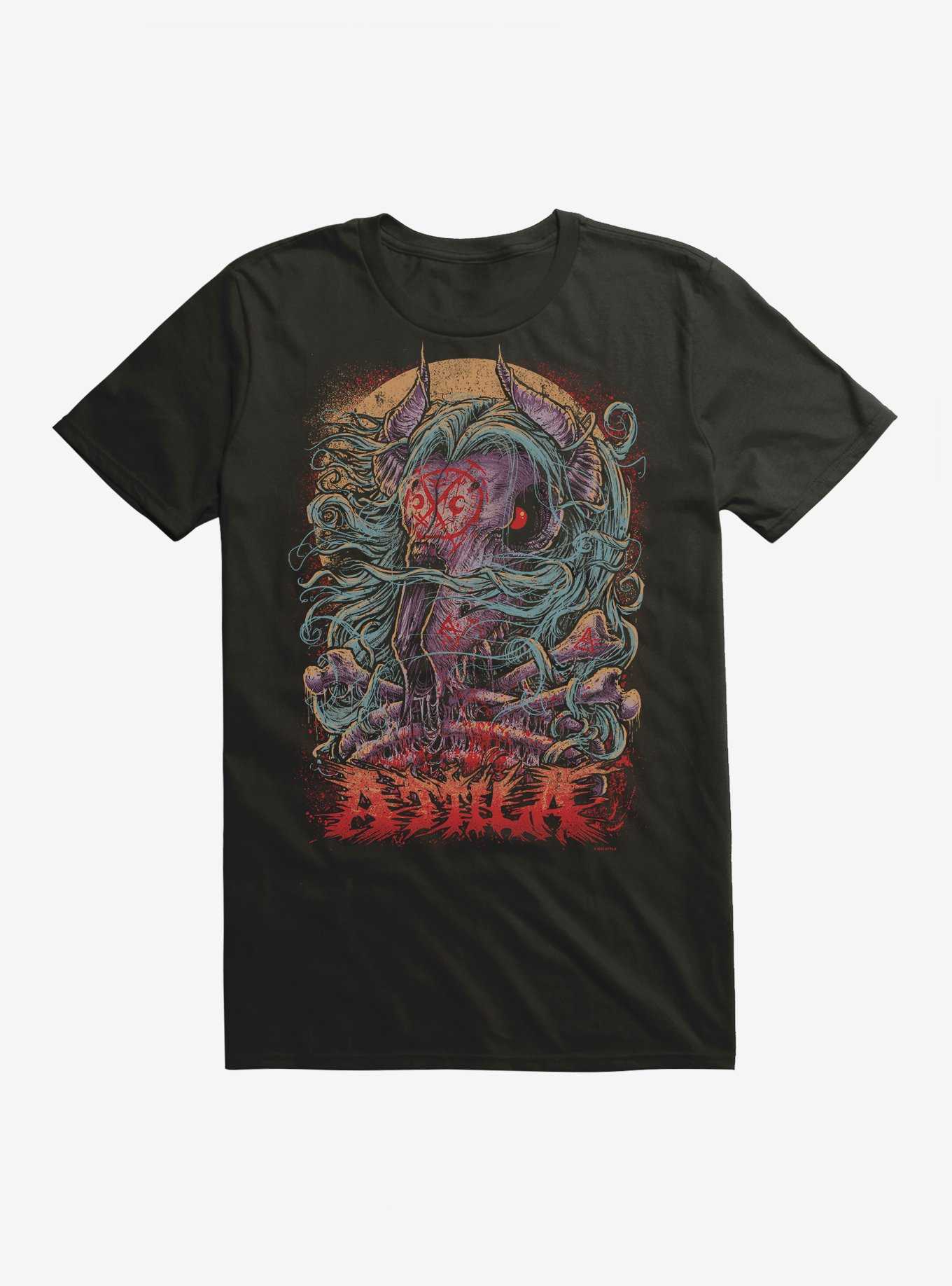 Attila Goat Skull & Bones T-Shirt, , hi-res