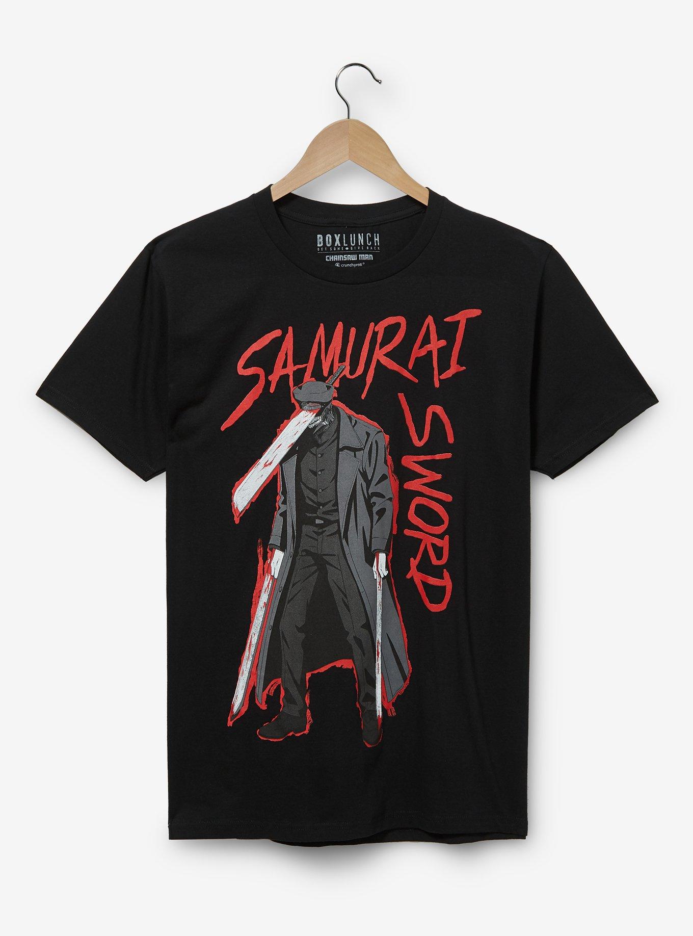 Chainsaw Man Katana Man Portrait T-Shirt - BoxLunch Exclusive, BLACK, hi-res