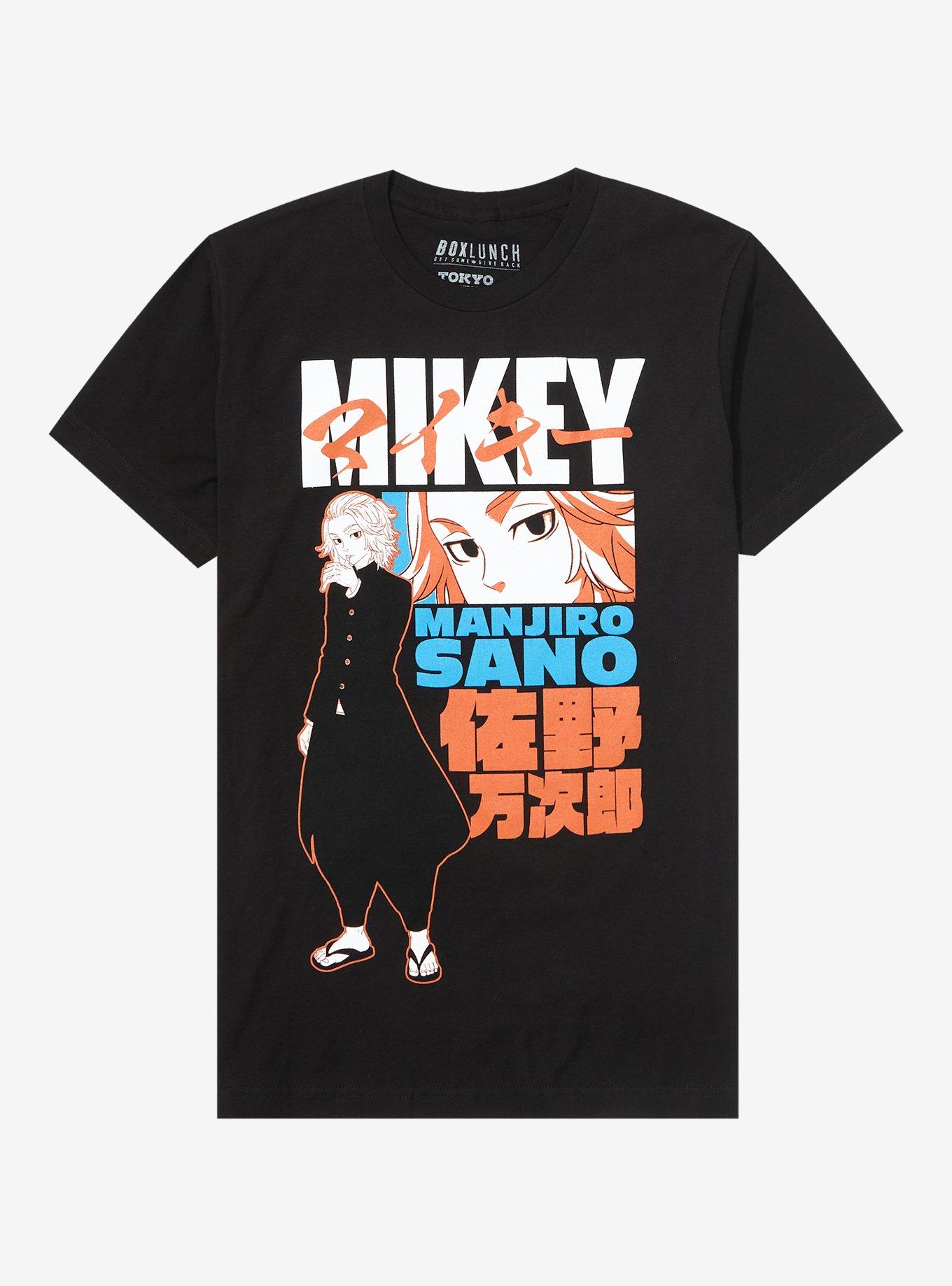 Tokyo Revengers Mikey Portrait T-Shirt - BoxLunch Exclusive, BLACK, hi-res