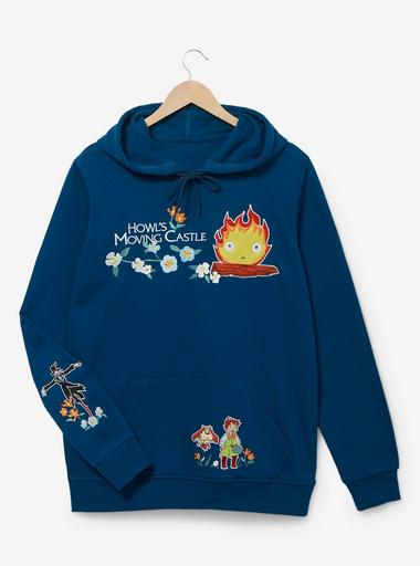 Acheter 2023 Vêtements d'extérieur Calcifer Howl Moving Castle Studio Ghibli  Vêtements d'extérieur Unisexe Sweats à capuche décontractés harajuku  Vêtements d'extérieur Streetwear