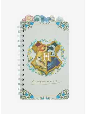 Harry Potter Floral Hogwarts Crest Figural Tab Journal, , hi-res