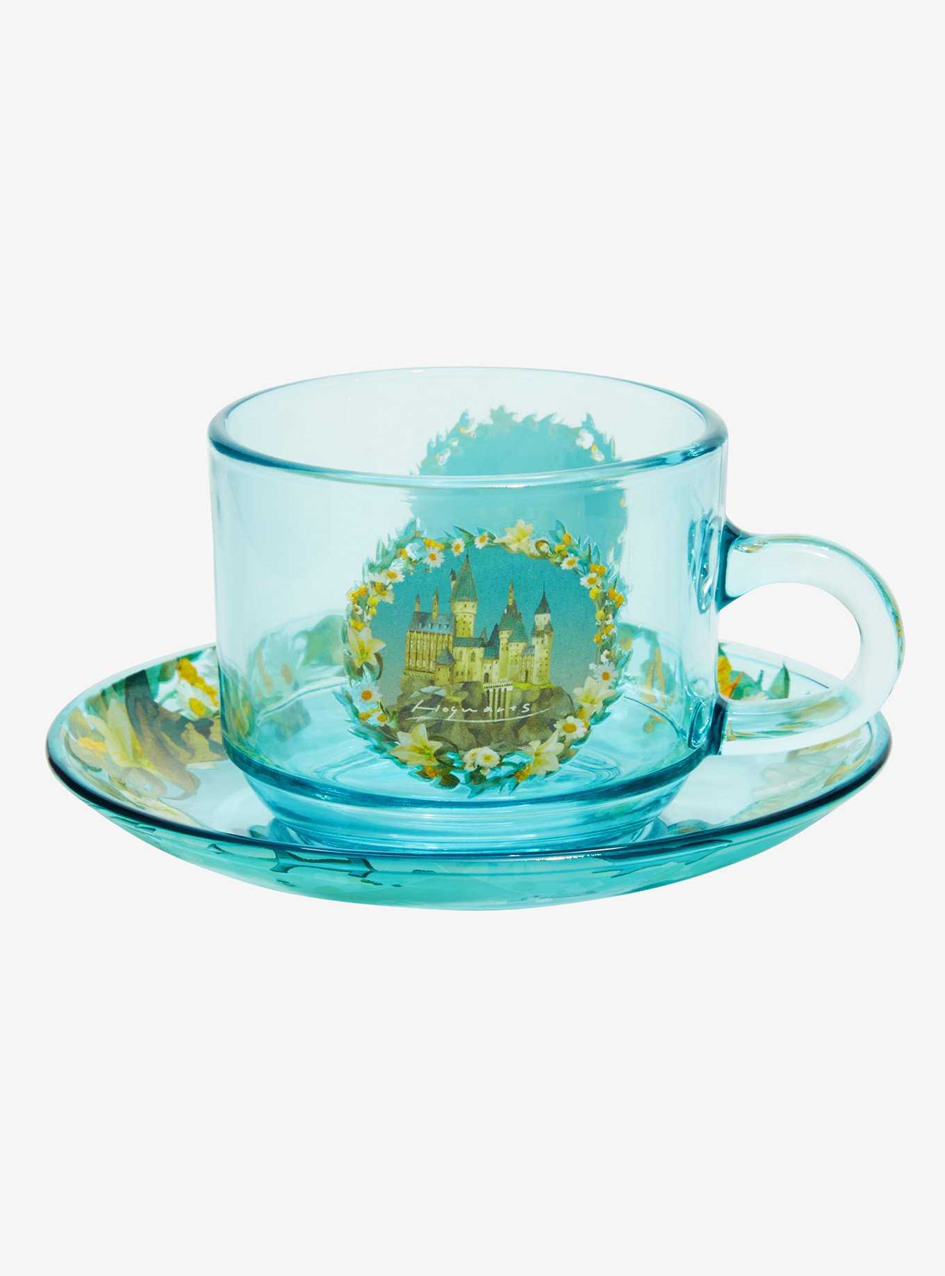 Hot Topic Harry Potter Hogwarts Floral Acrylic Travel Cup
