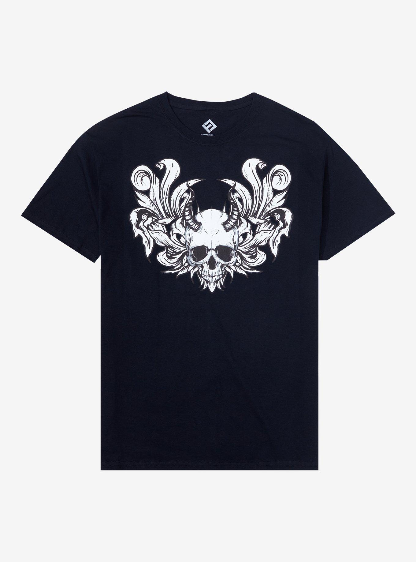 Horned Demon Skull T-Shirt | Hot Topic