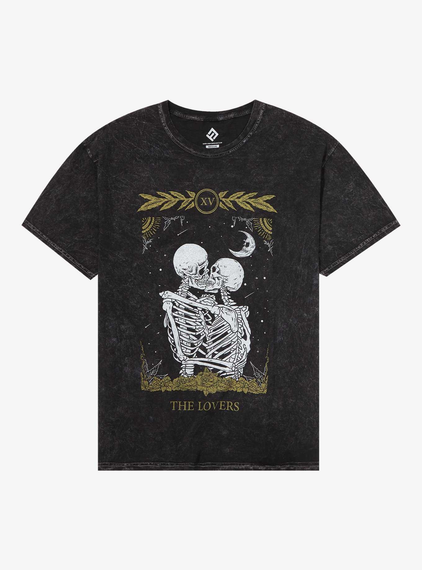 Skeleton Lovers Mineral Wash T-Shirt, , hi-res