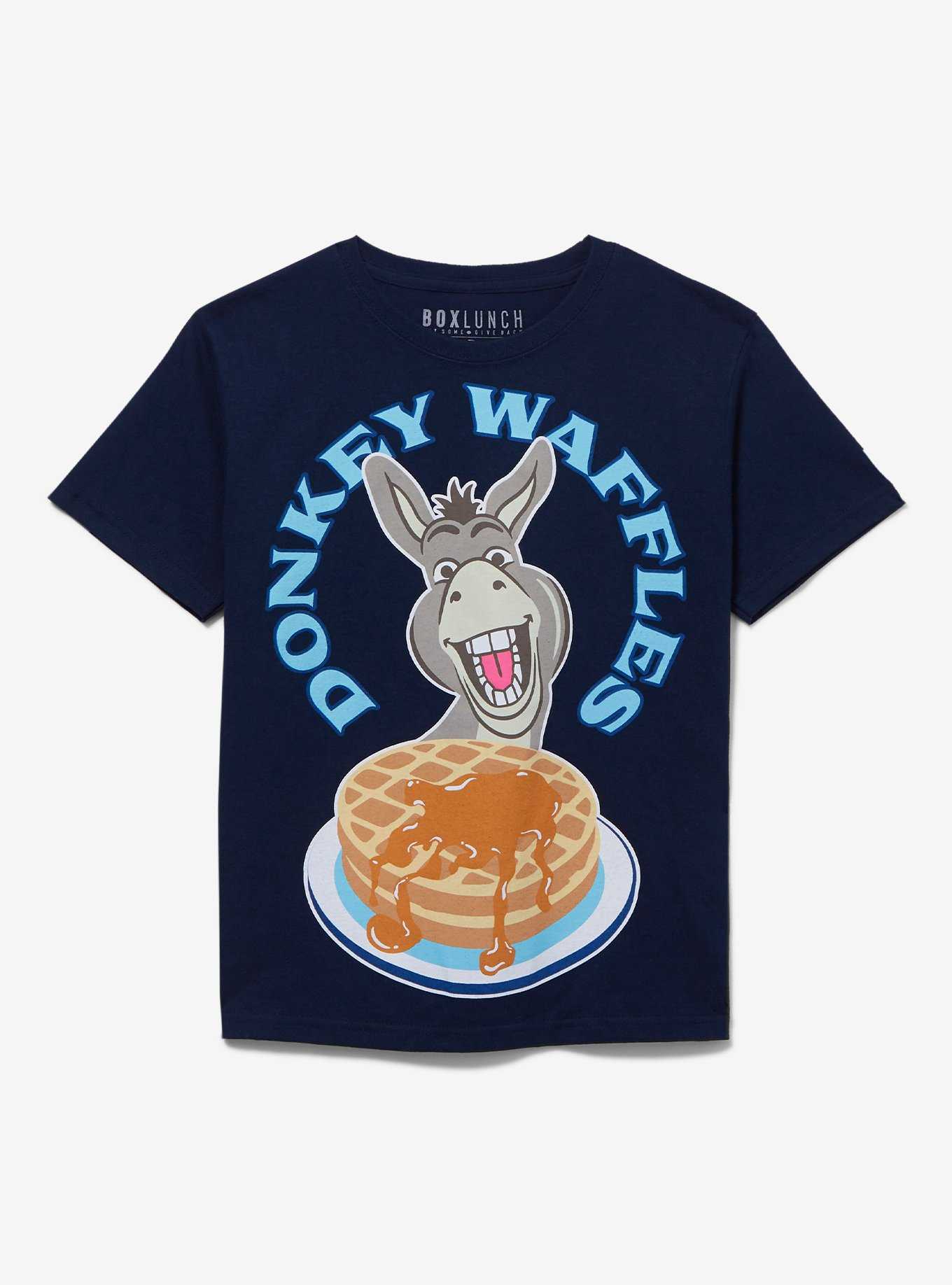 Shrek Donkey & Waffles Youth T-Shirt - BoxLunch Exclusive, , hi-res