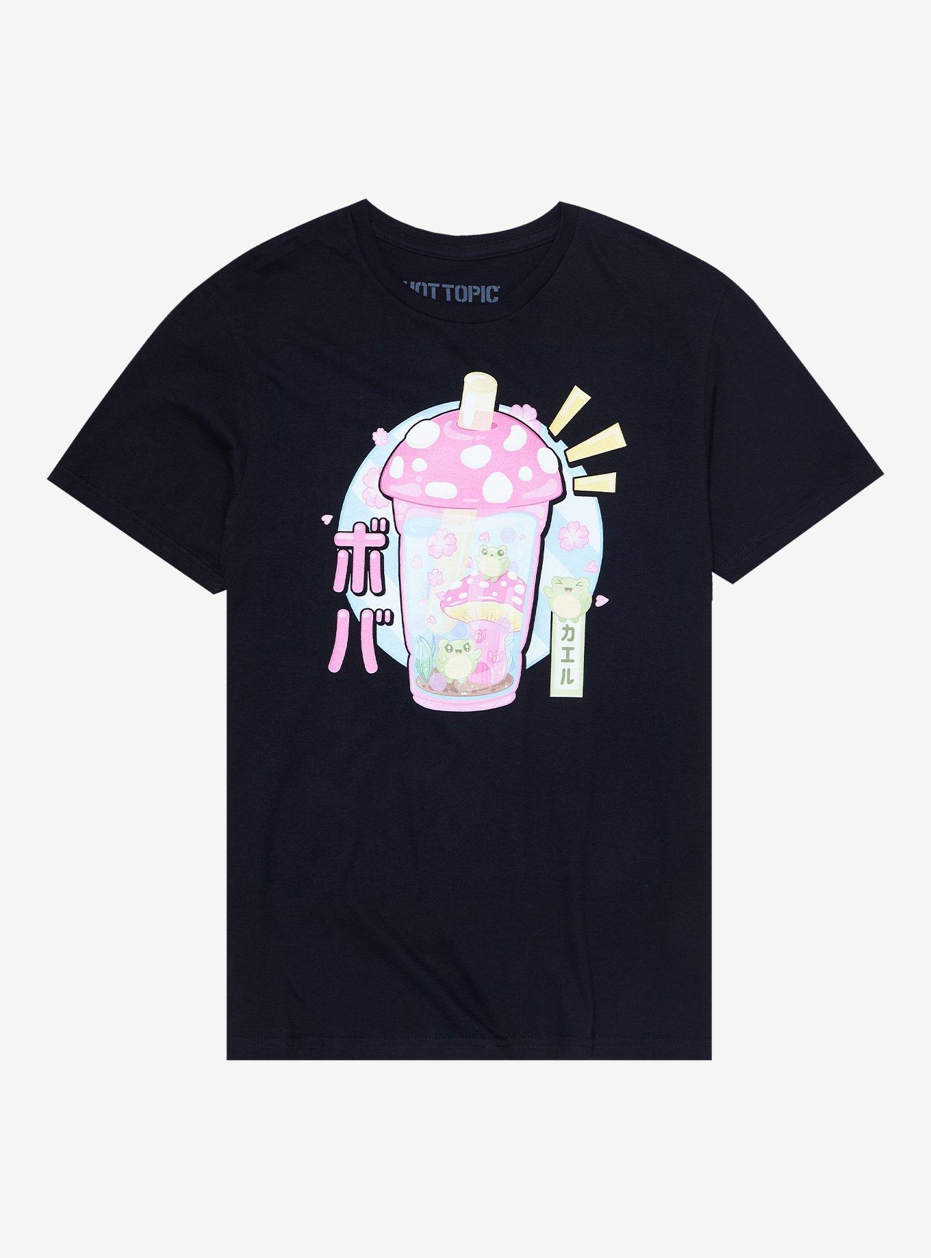 Frog Boba Mushroom Drink T-Shirt, MULTI, hi-res