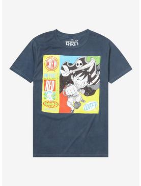 One Piece Film: Red Monkey D. Luffy Tonal Portrait T-Shirt - BoxLunch Exclusive, , hi-res