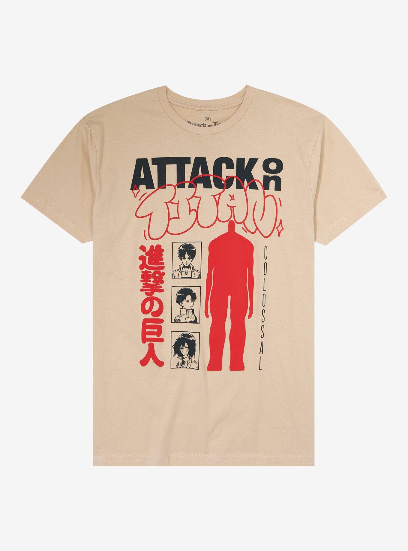 Attack on Titan Colossal Titan Tonal T-Shirt, BEIGE, hi-res