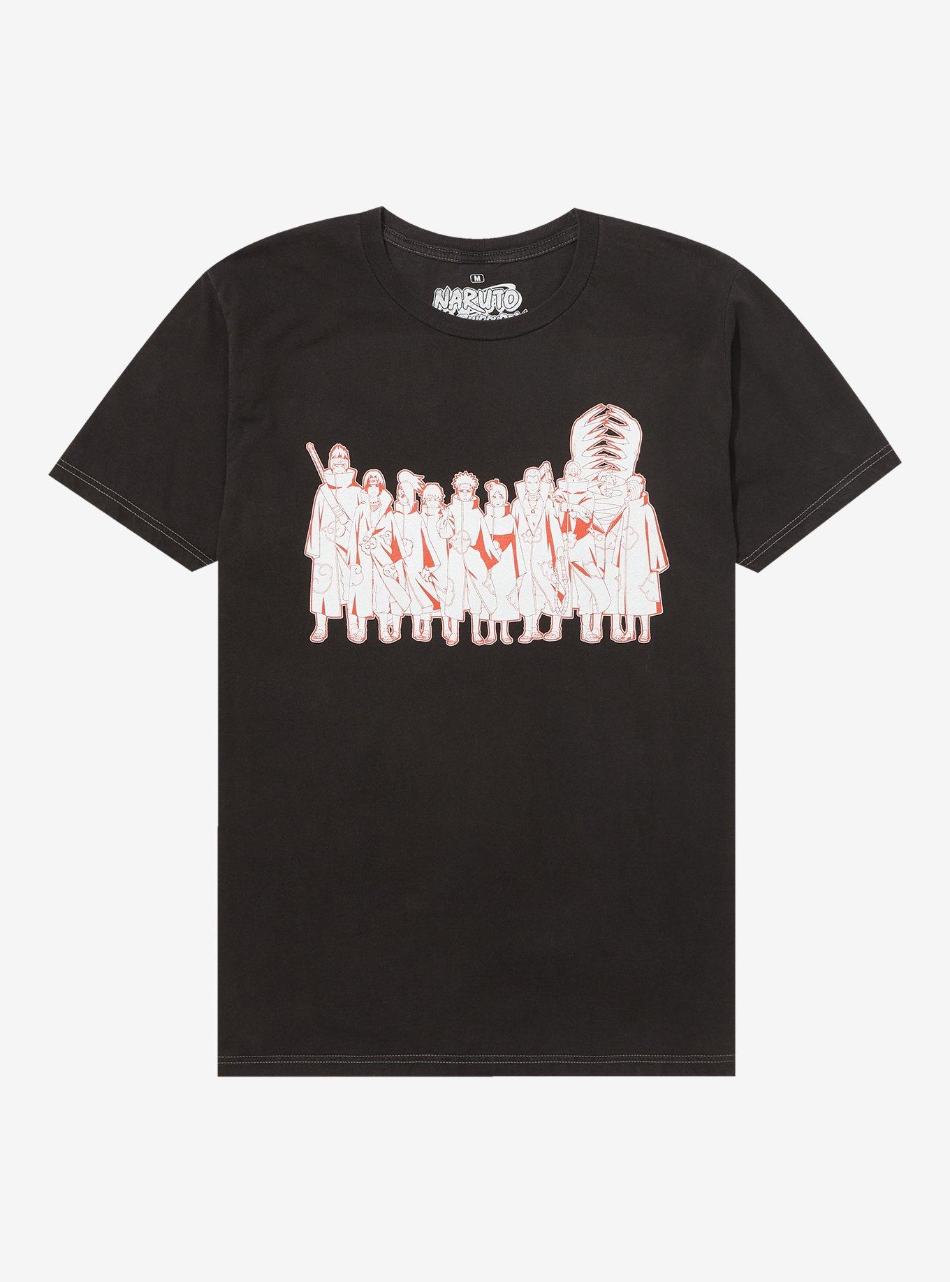 Naruto Shippuden Tonal Akatsuki Group Portrait T Shirt BoxLunch