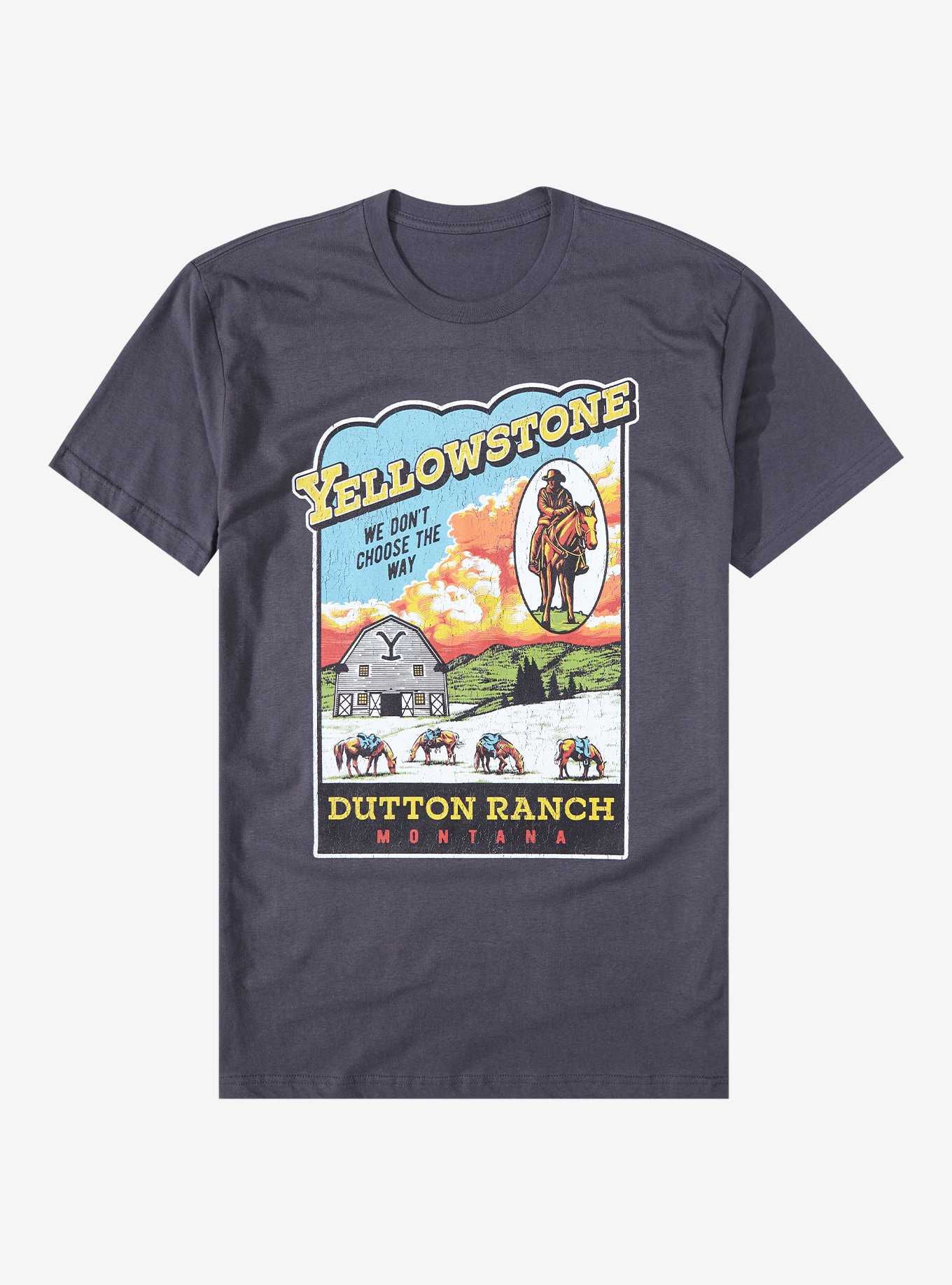 Yellowstone Dutton Ranch Poster T-Shirt - BoxLunch Exclusive, , hi-res