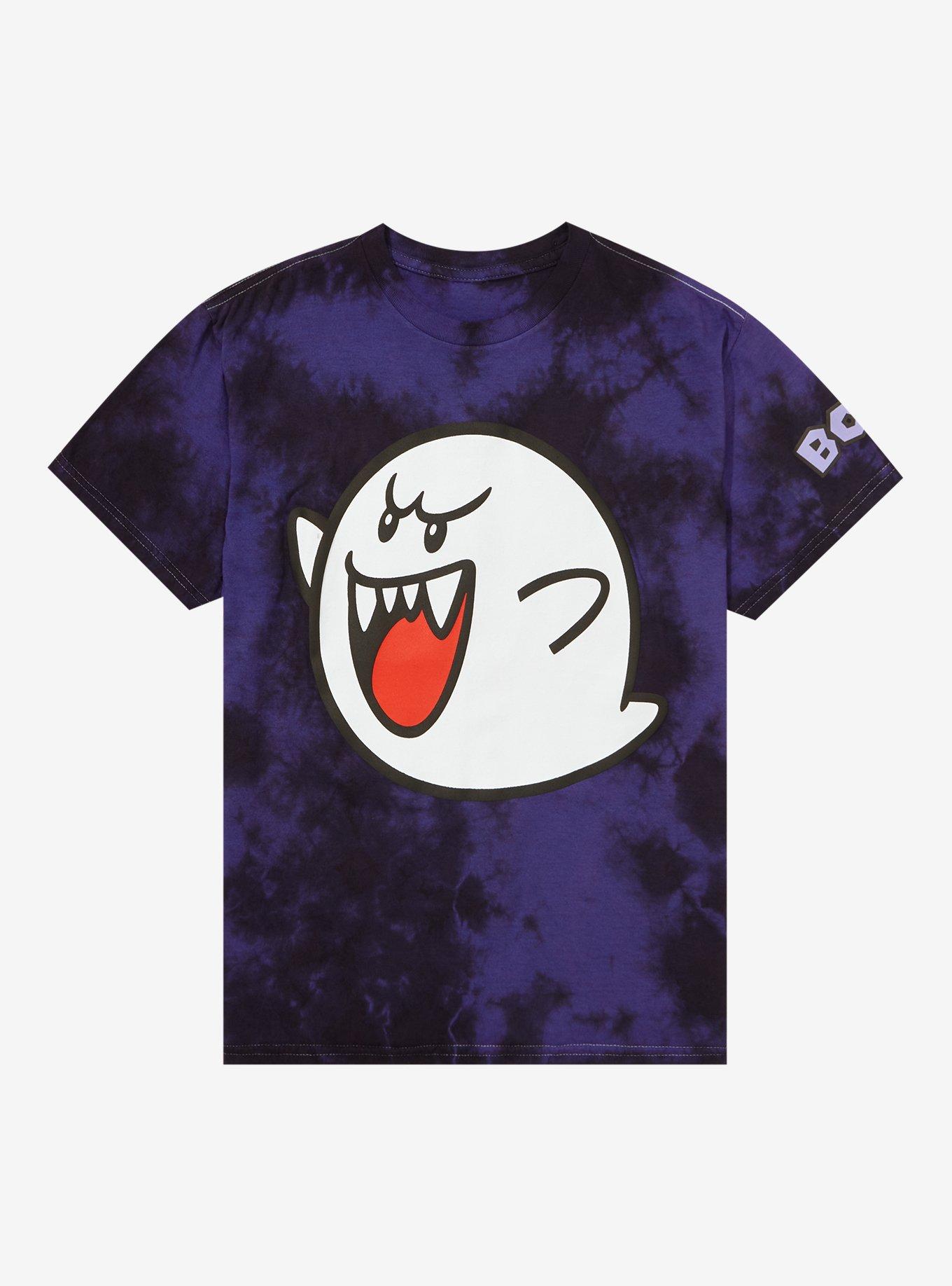 Nintendo Super Mario Bros. Boo Tie-Dye Youth T-Shirt - BoxLunch Exclusive, TIE DYE, hi-res