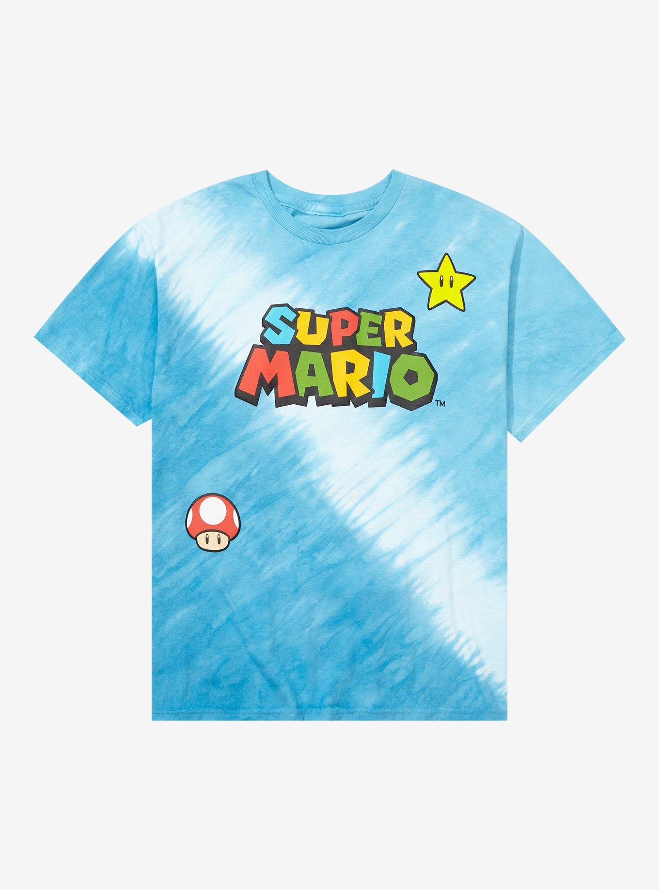 Nintendo Super Mario Bros. Icons Tie-Dye T-Shirt, TIE DYE, hi-res