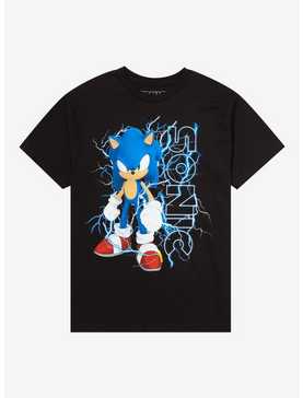 Sonic the Hedgehog Lightning Sonic Portrait Youth T-Shirt - BoxLunch Exclusive, , hi-res