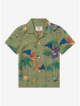 OppoSuits Pokémon Tropical Allover Print Toddler Woven Button-Up - BoxLunch Exclusive, SAGE, hi-res