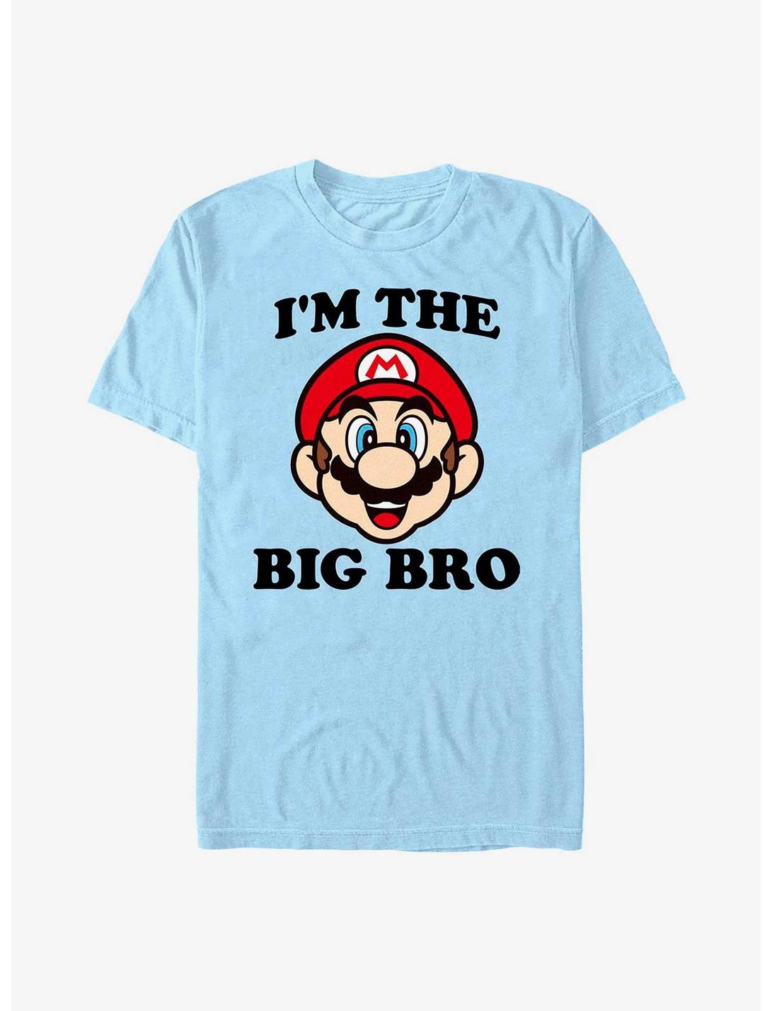 Nintendo Big Bro Mario T-Shirt, LT BLUE, hi-res