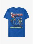 Nintendo Happy Super 18th Birthday T-Shirt, ROYAL, hi-res