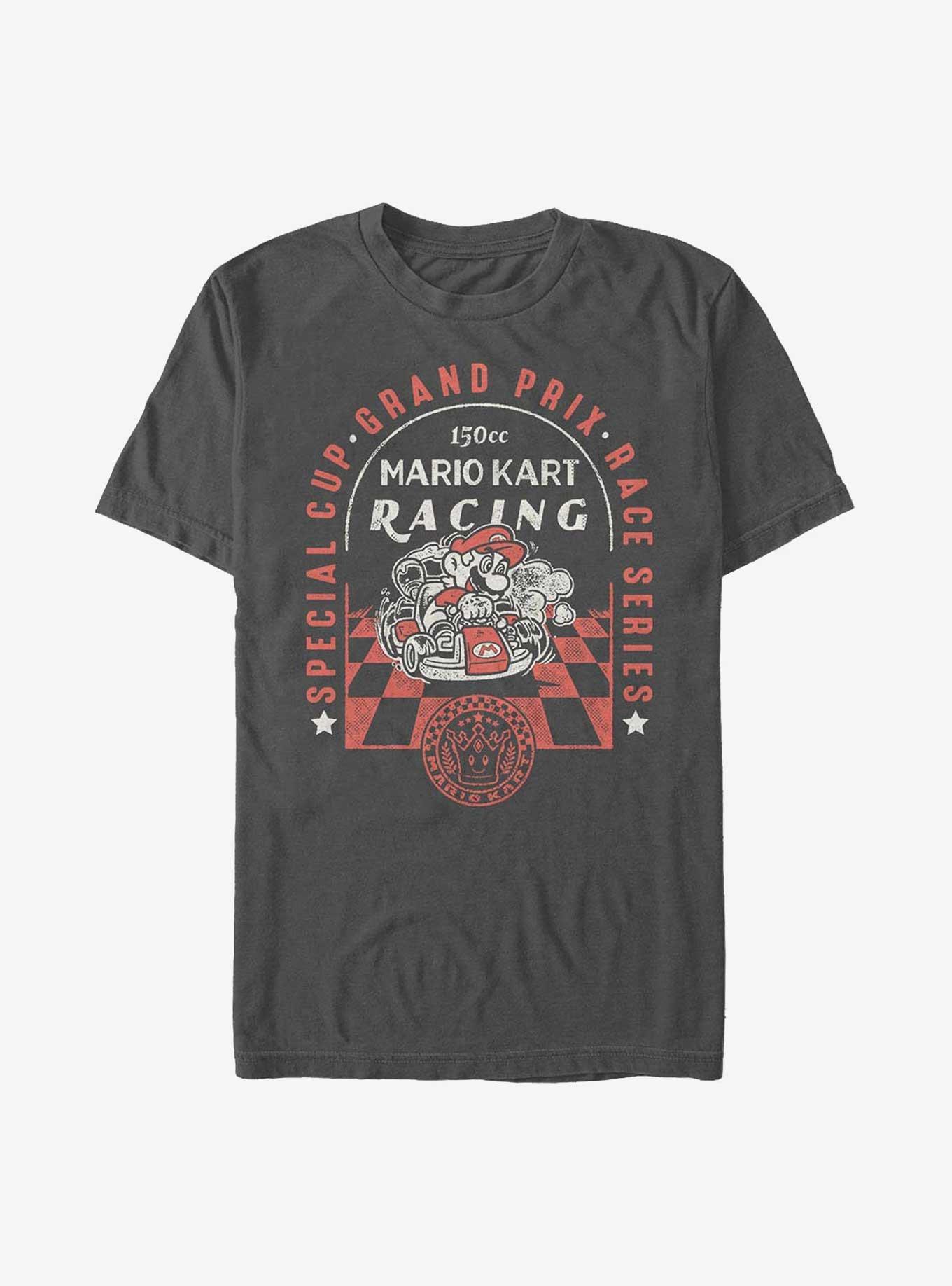 Nintendo Mario Kart Grand Prix Racing Series T-Shirt, CHARCOAL, hi-res