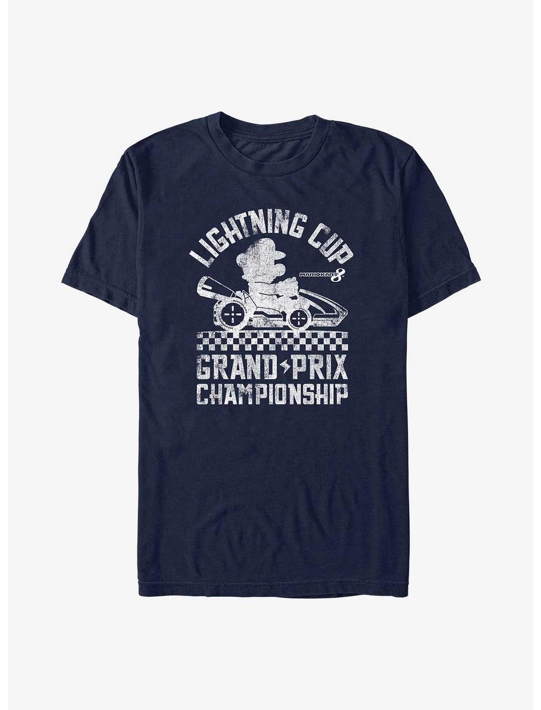 Nintendo Mario Lightning Cup Grand Prix T-Shirt, NAVY, hi-res