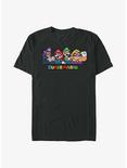 Nintendo Mario All The Bros Waluigi, Mario, Luigi, and Wario T-Shirt, BLACK, hi-res