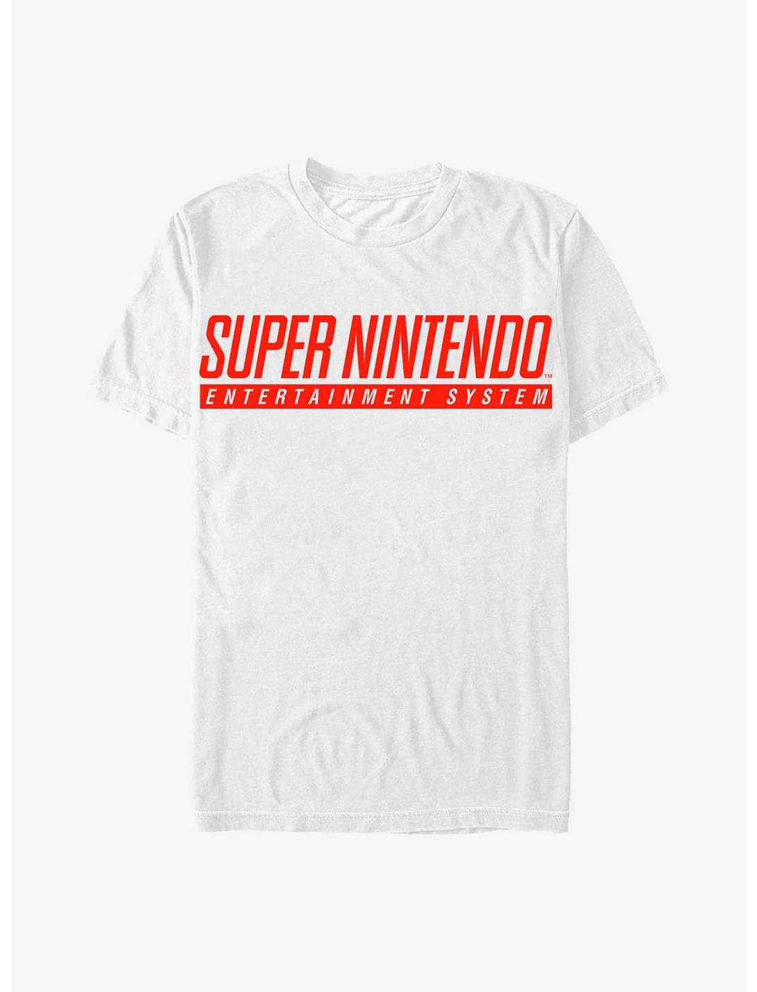 Nintendo Super Nintendo Logo T-Shirt, WHITE, hi-res