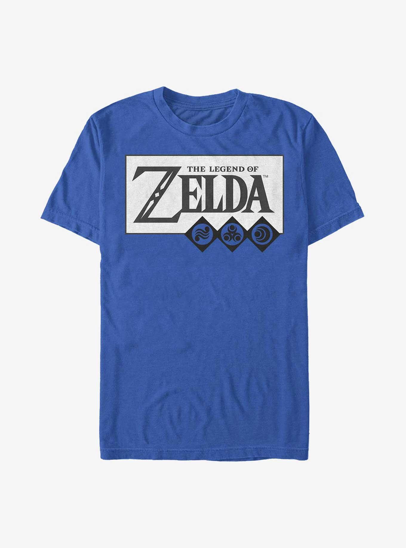 The Legend of Zelda Logo T-Shirt, ROYAL, hi-res