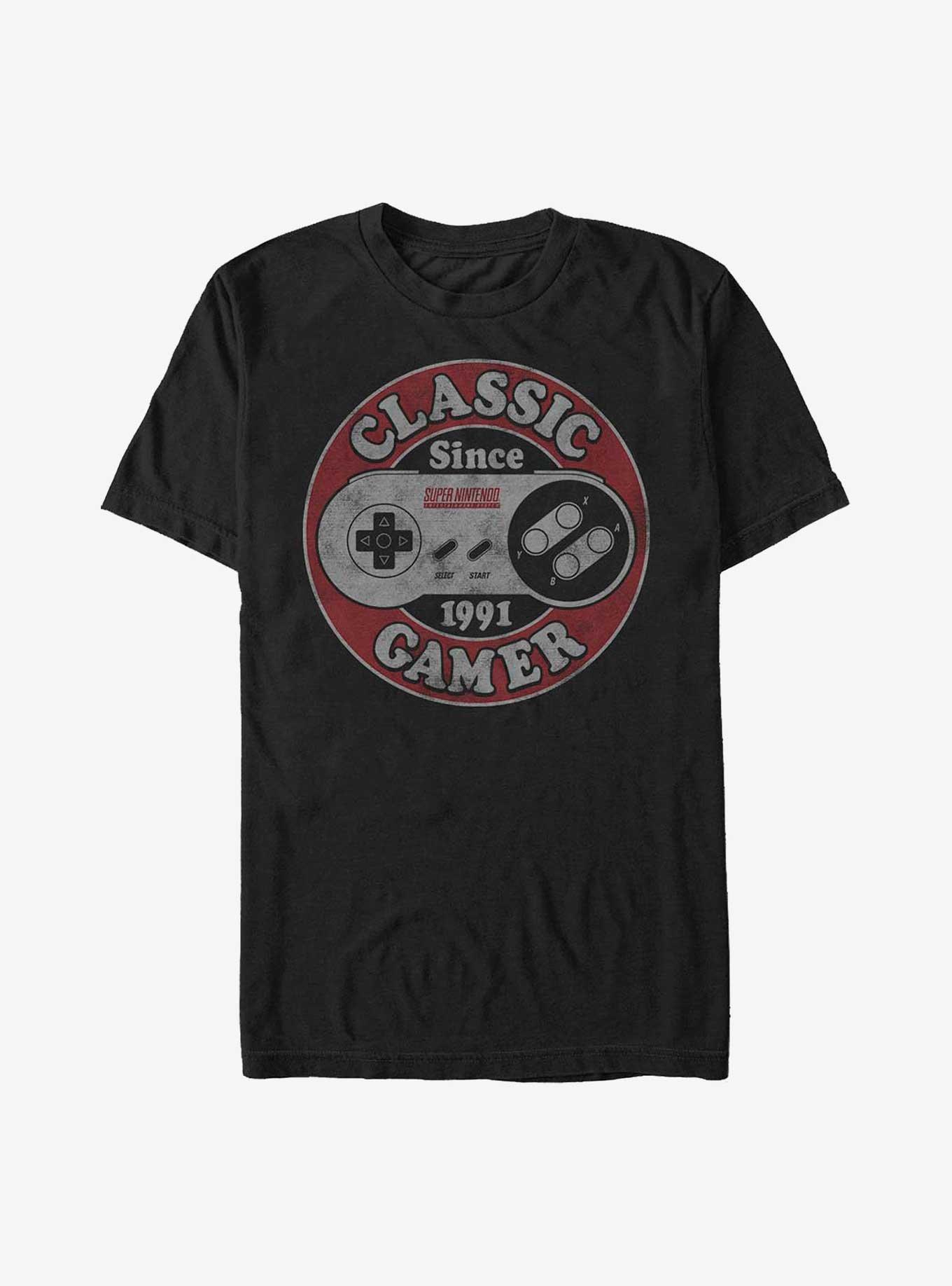Nintendo Classic Gamer T-Shirt, BLACK, hi-res