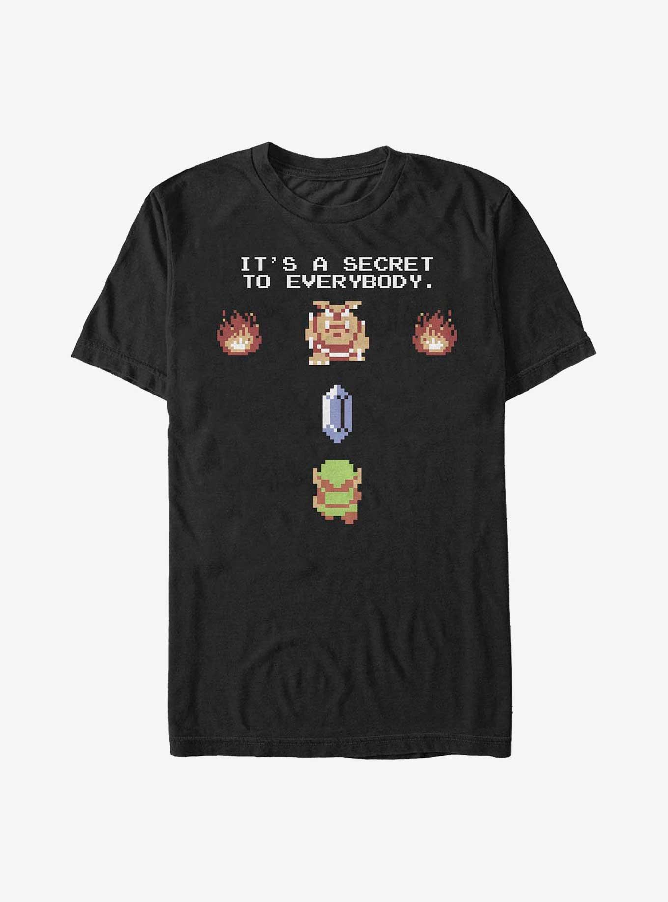 Nintendo It's A Secret Everybody T-Shirt, BLACK, hi-res