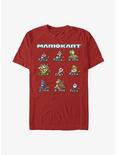 Nintendo Mario Kart Line Up T-Shirt, RED, hi-res