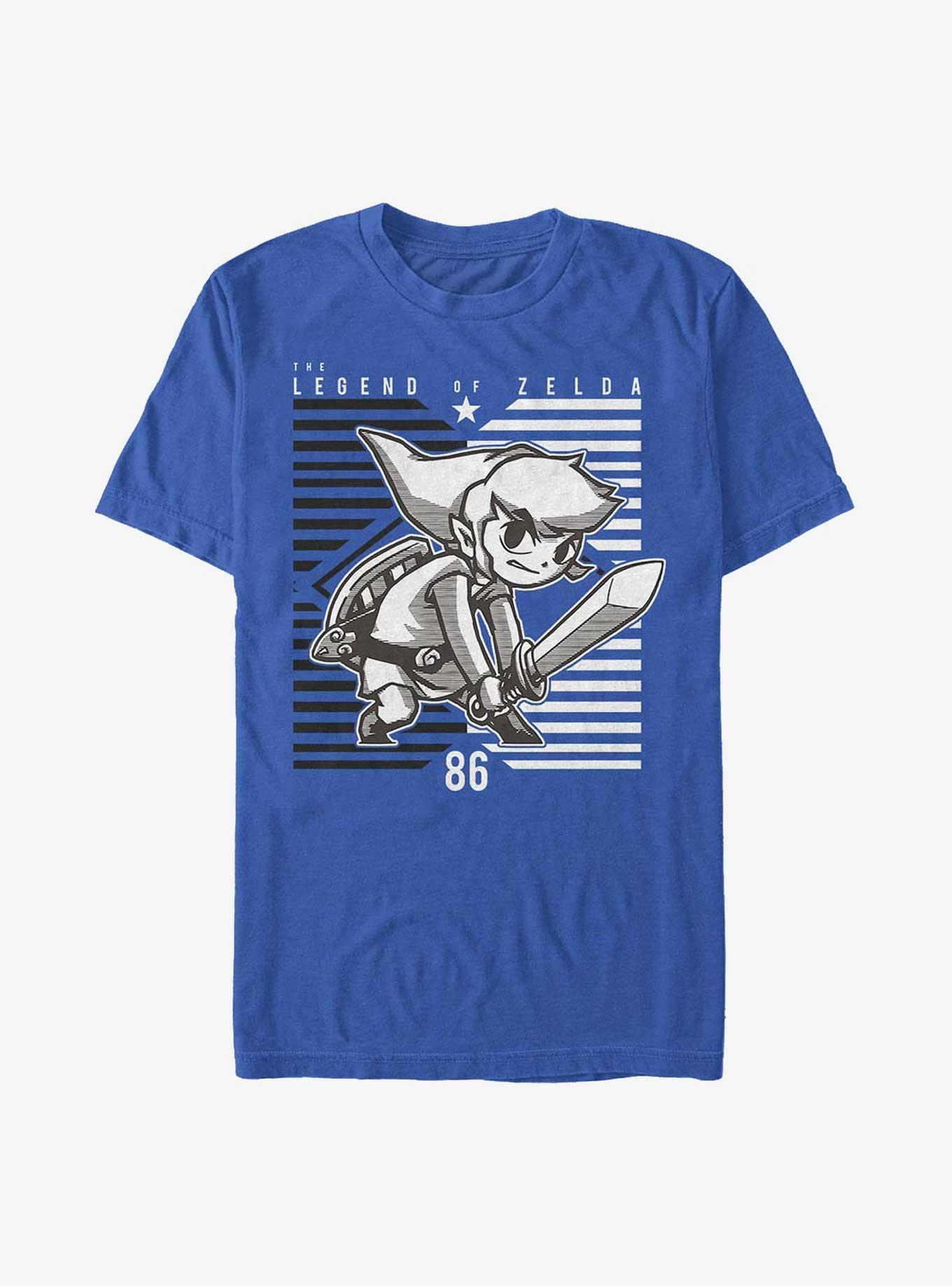 The Legend of Zelda Brave Link T-Shirt, ROYAL, hi-res