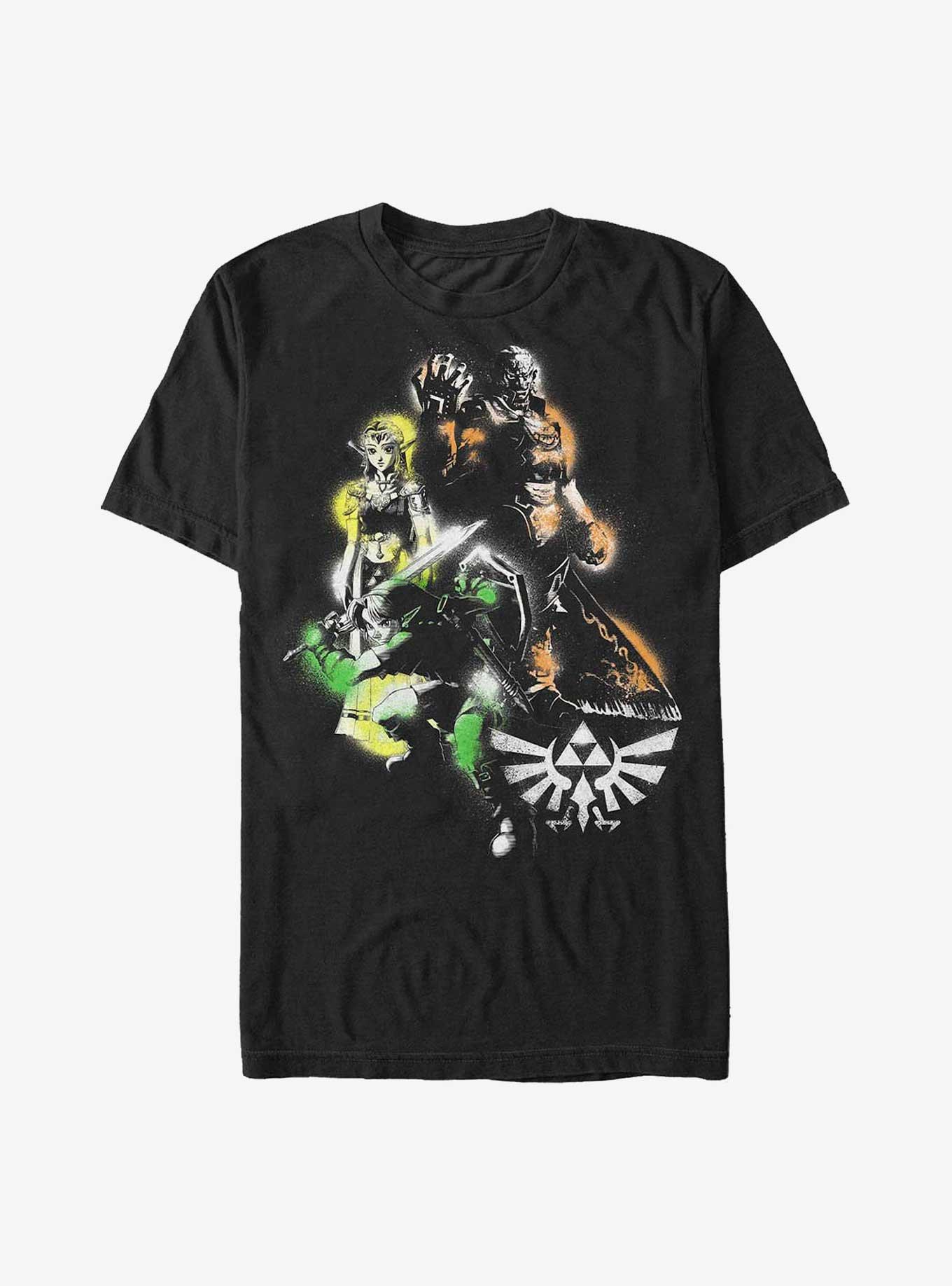 The Legend of Zelda, Link, and Ganondorf T-Shirt, BLACK, hi-res