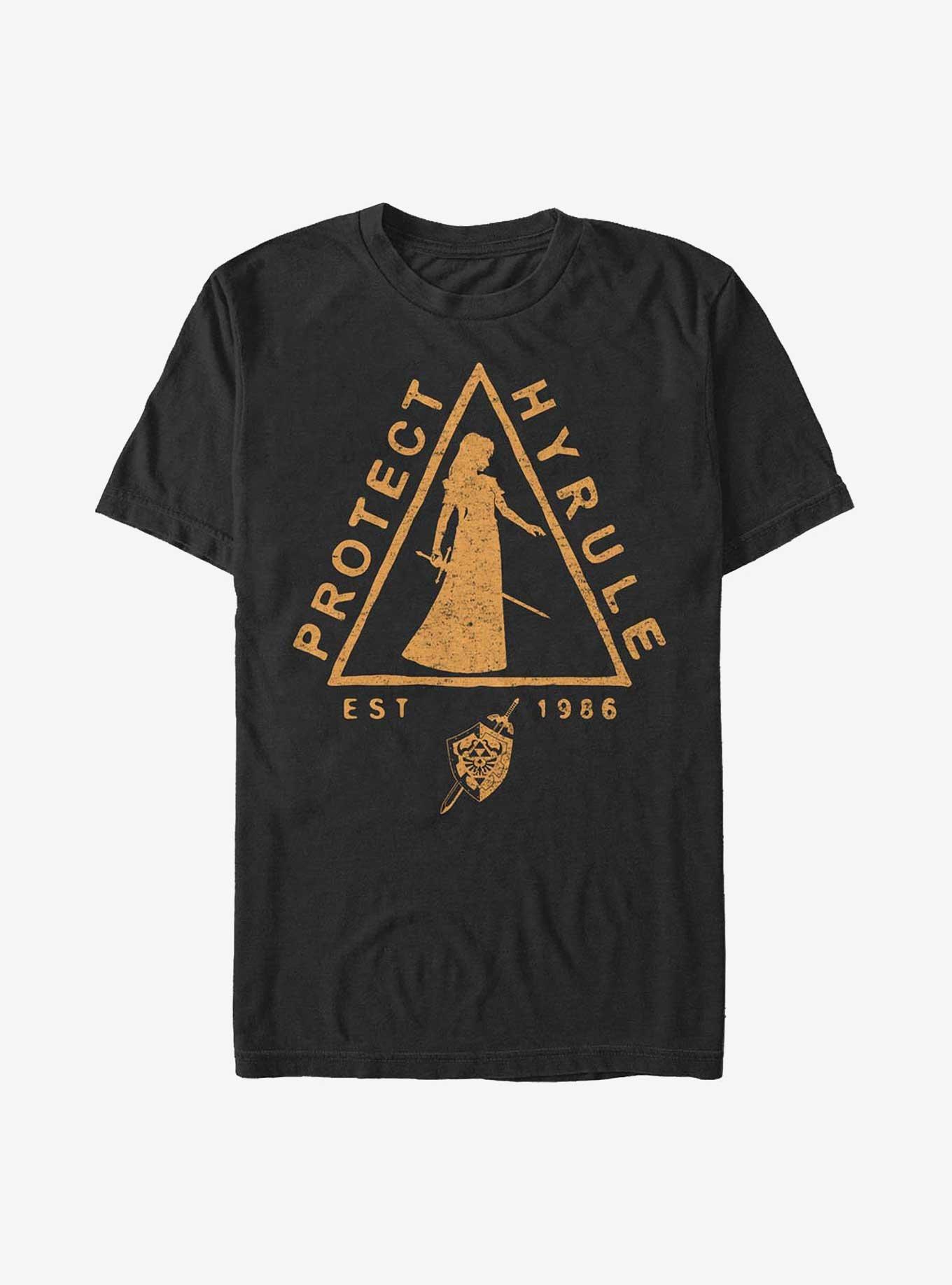 The Legend of Zelda Protect Hyrule T-Shirt, BLACK, hi-res