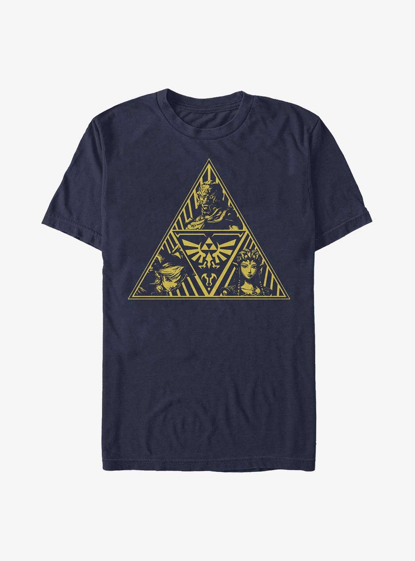 The Legend of Zelda Trifecta Icon T-Shirt, NAVY, hi-res