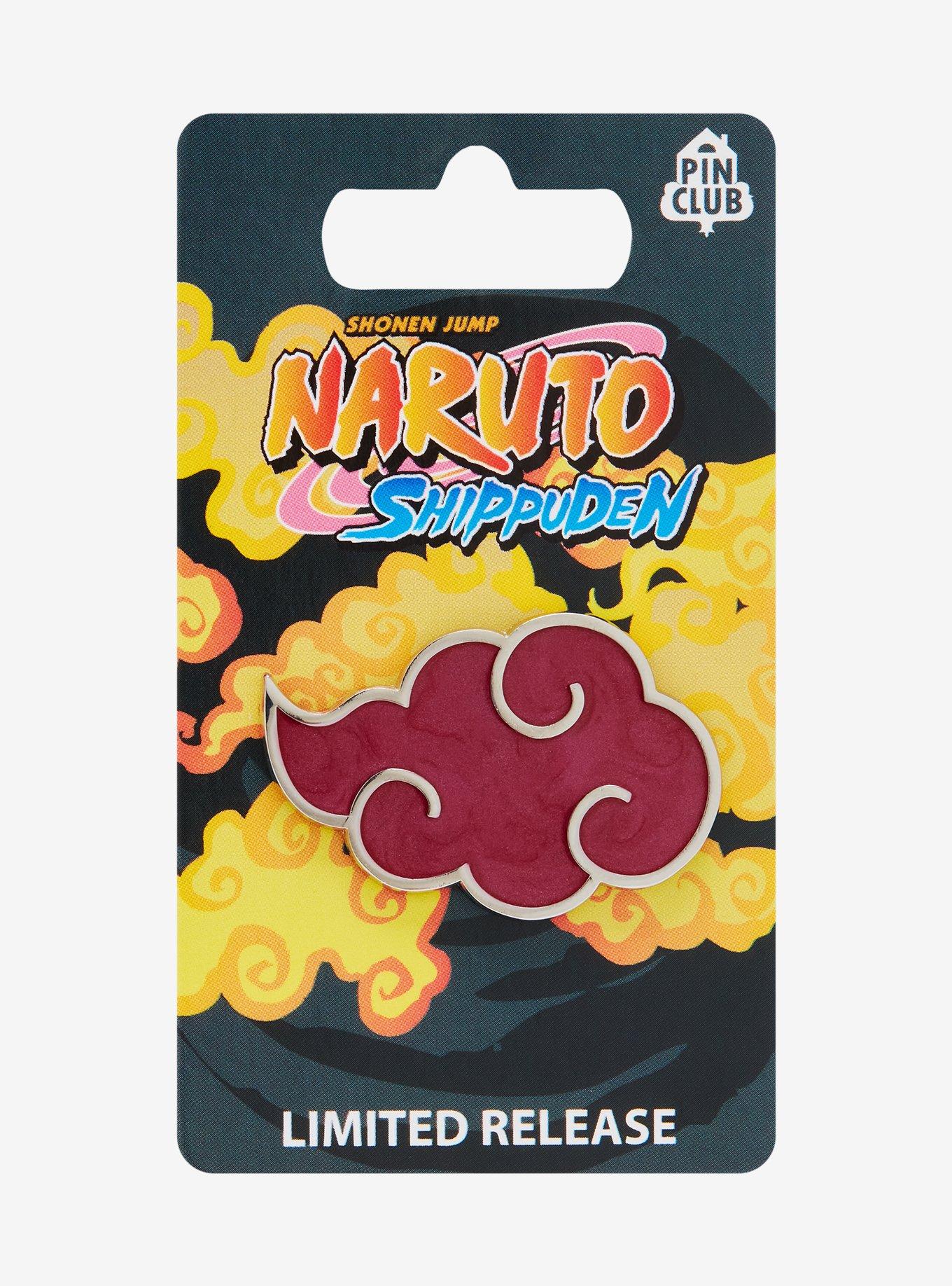 Naruto Shippuden Akatsuki Cloud Pearlized Enamel Pin - BoxLunch Exclusive , , hi-res